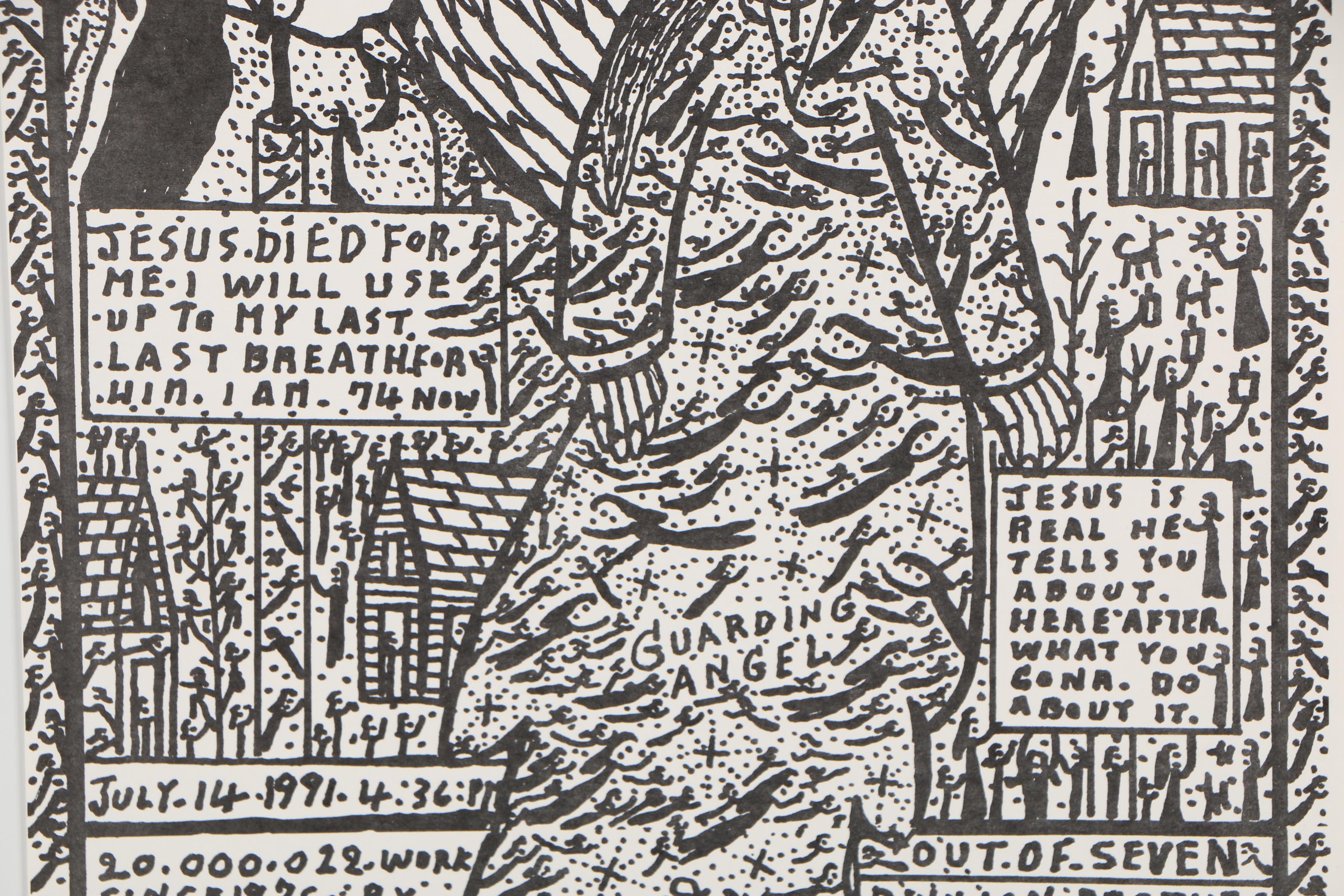 Howard Finster 1991 Folk Art Lithograph Poster