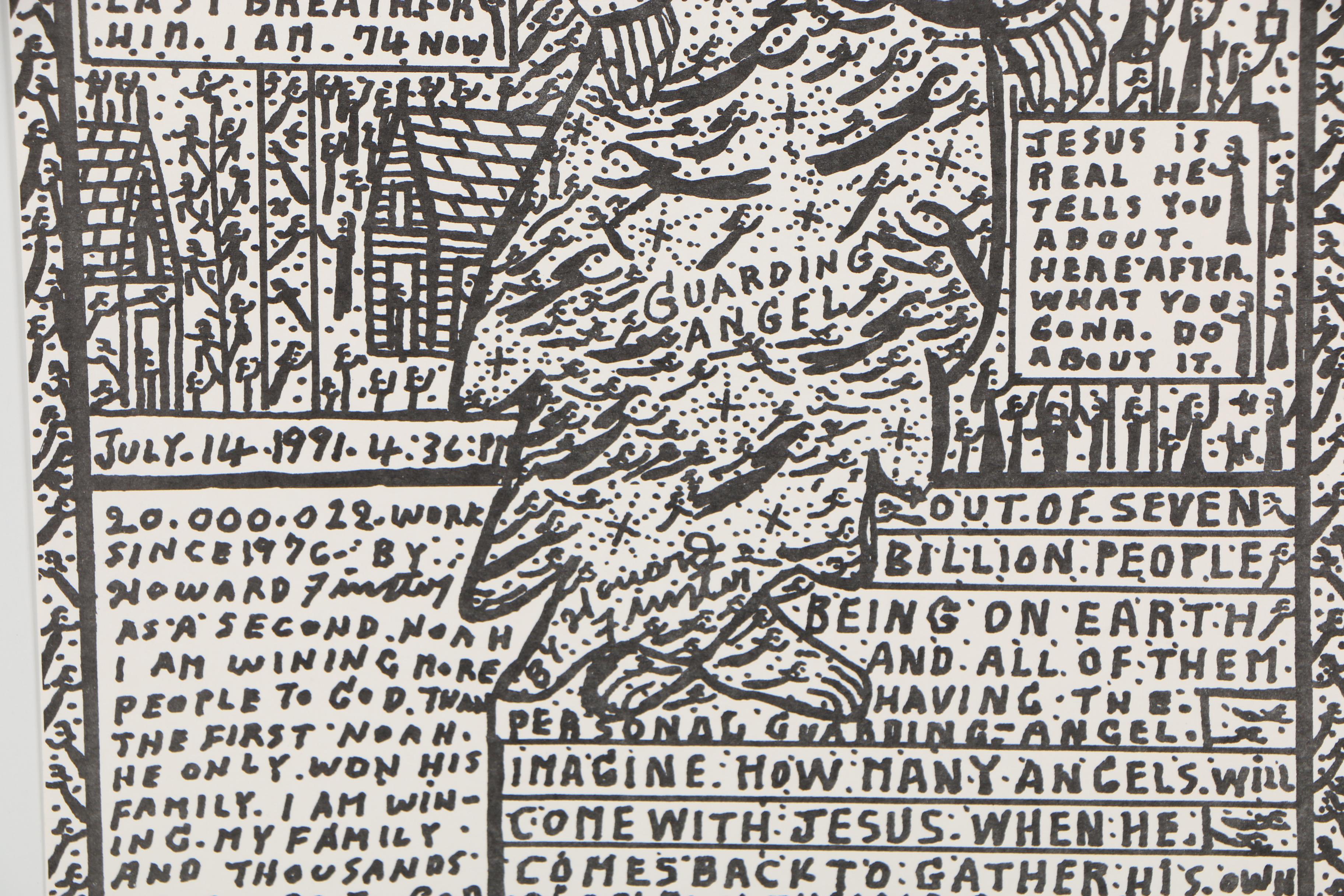 Howard Finster 1991 Folk Art Lithograph Poster