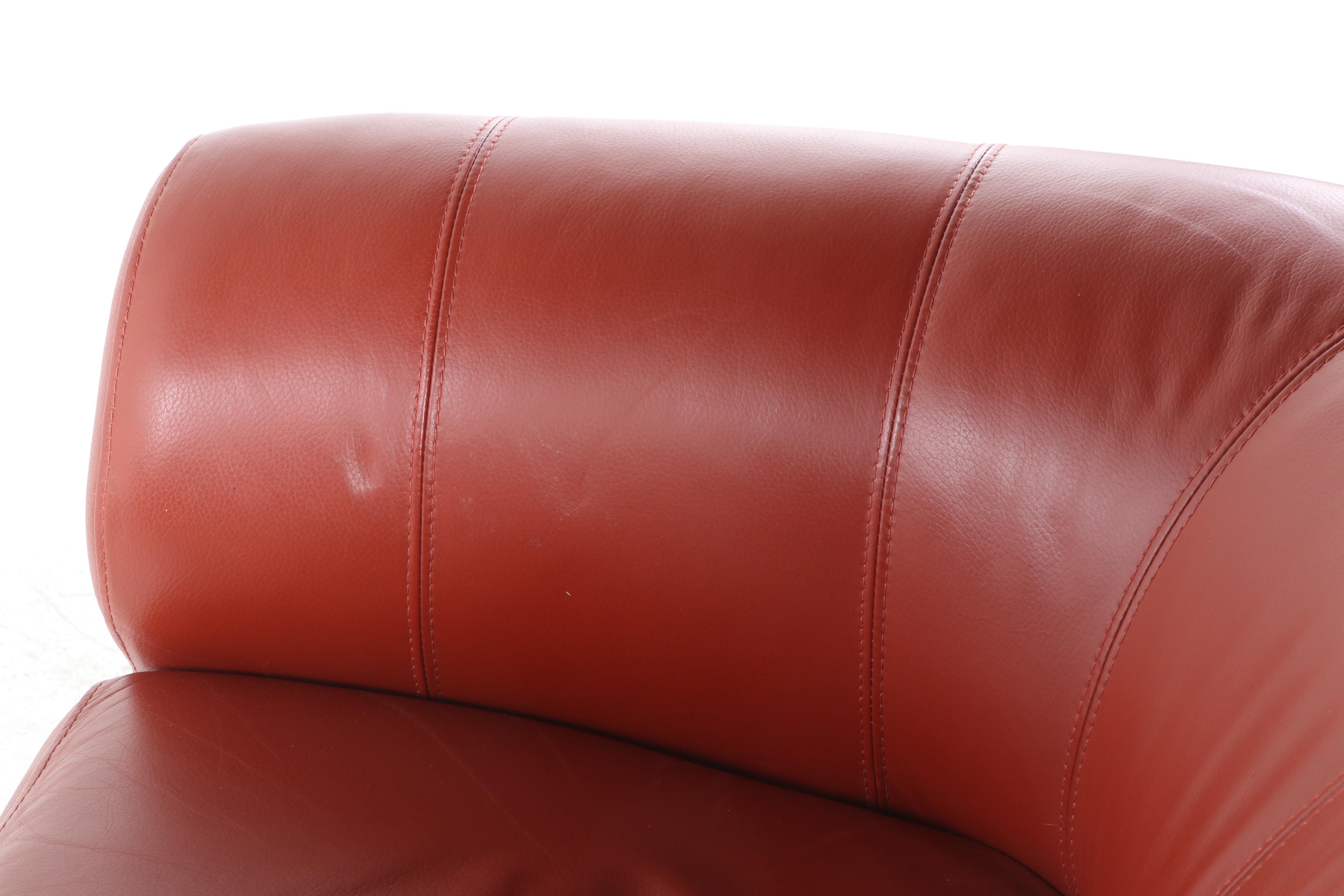 Contemporary Leather Swivel Chair