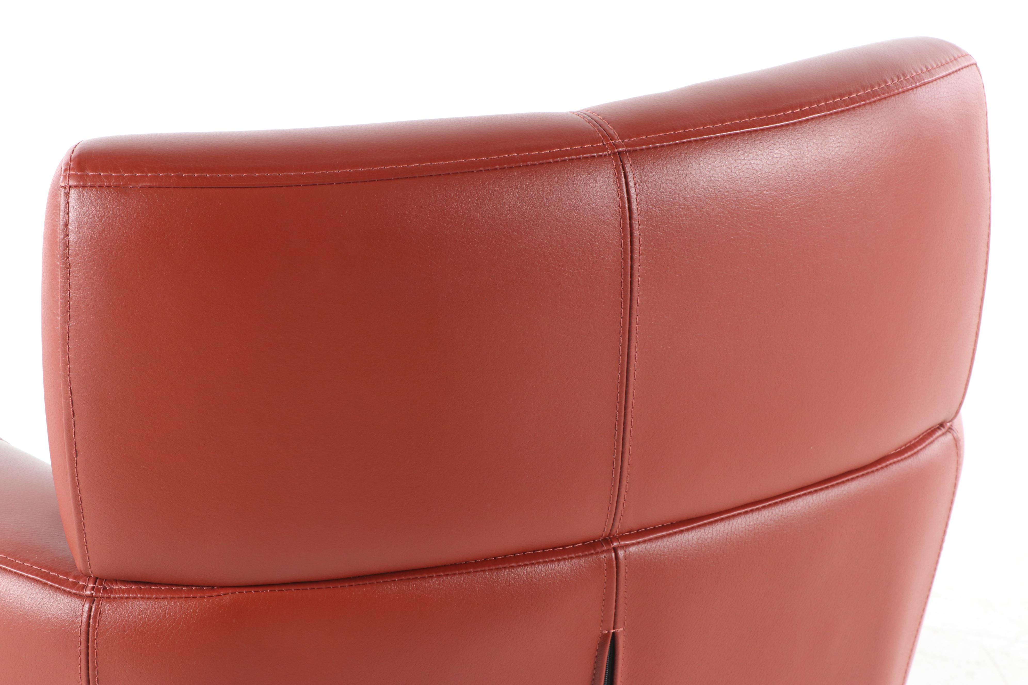 Contemporary Leather Swivel Chair