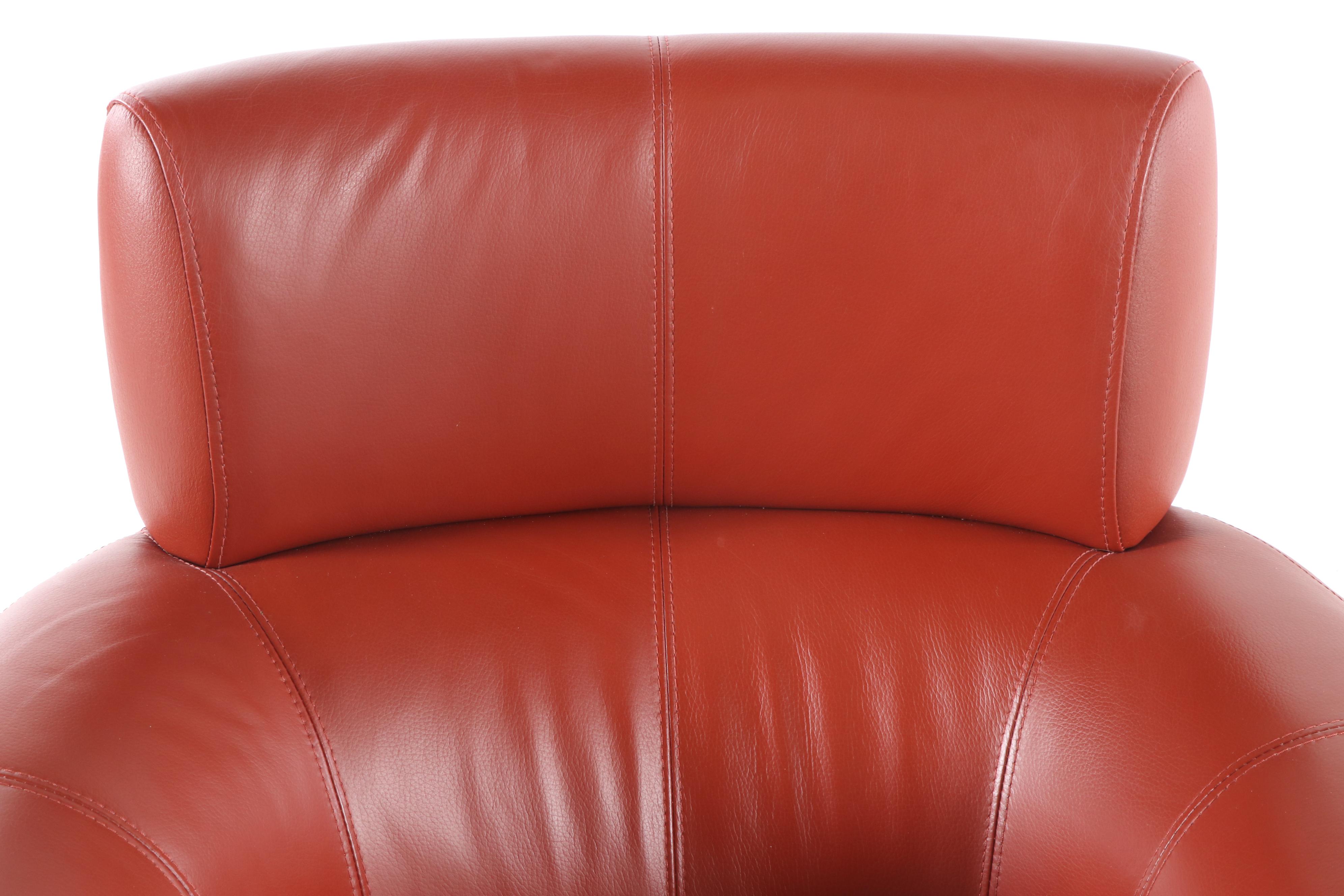 Contemporary Leather Swivel Chair