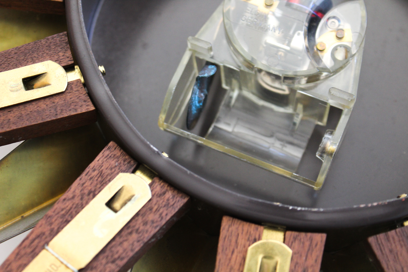 Mid Century Modern Elgin Starburst Wall Clock