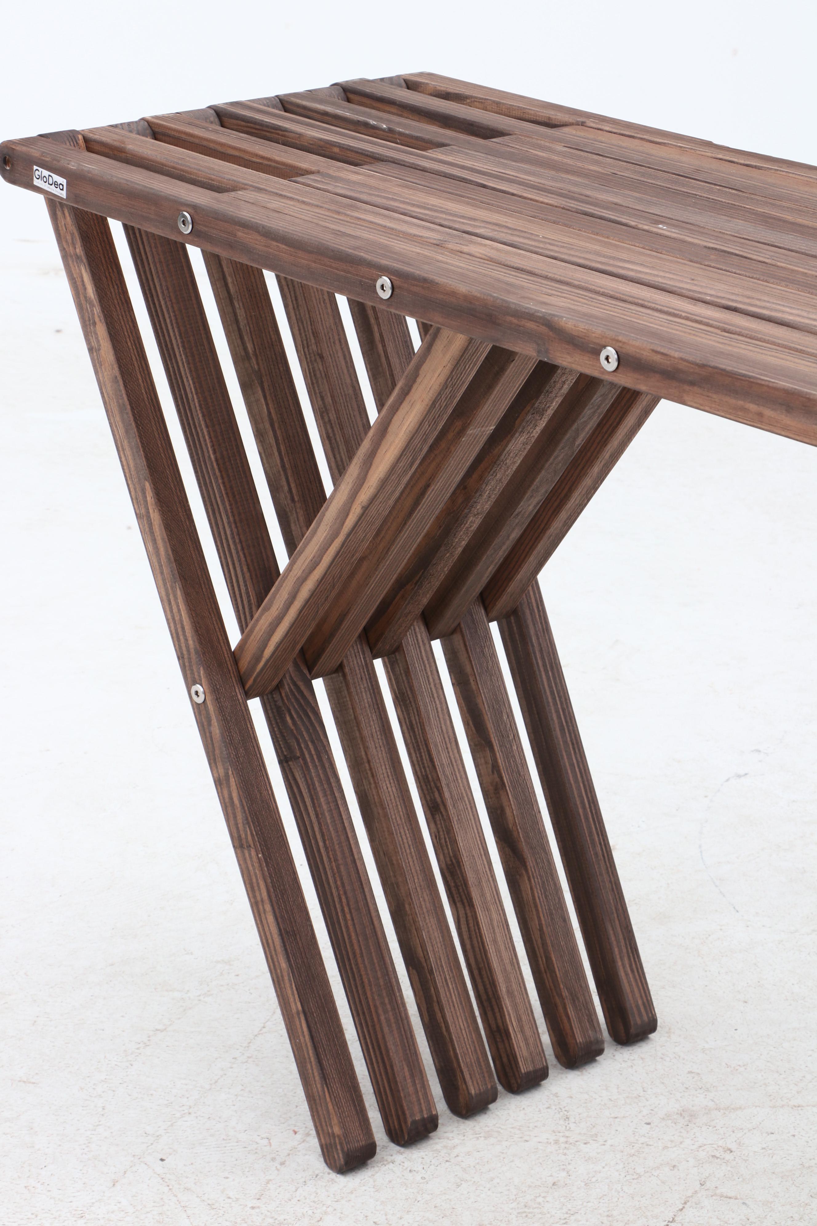 "X Square" Weathered Oak Console Table by "GloDea"