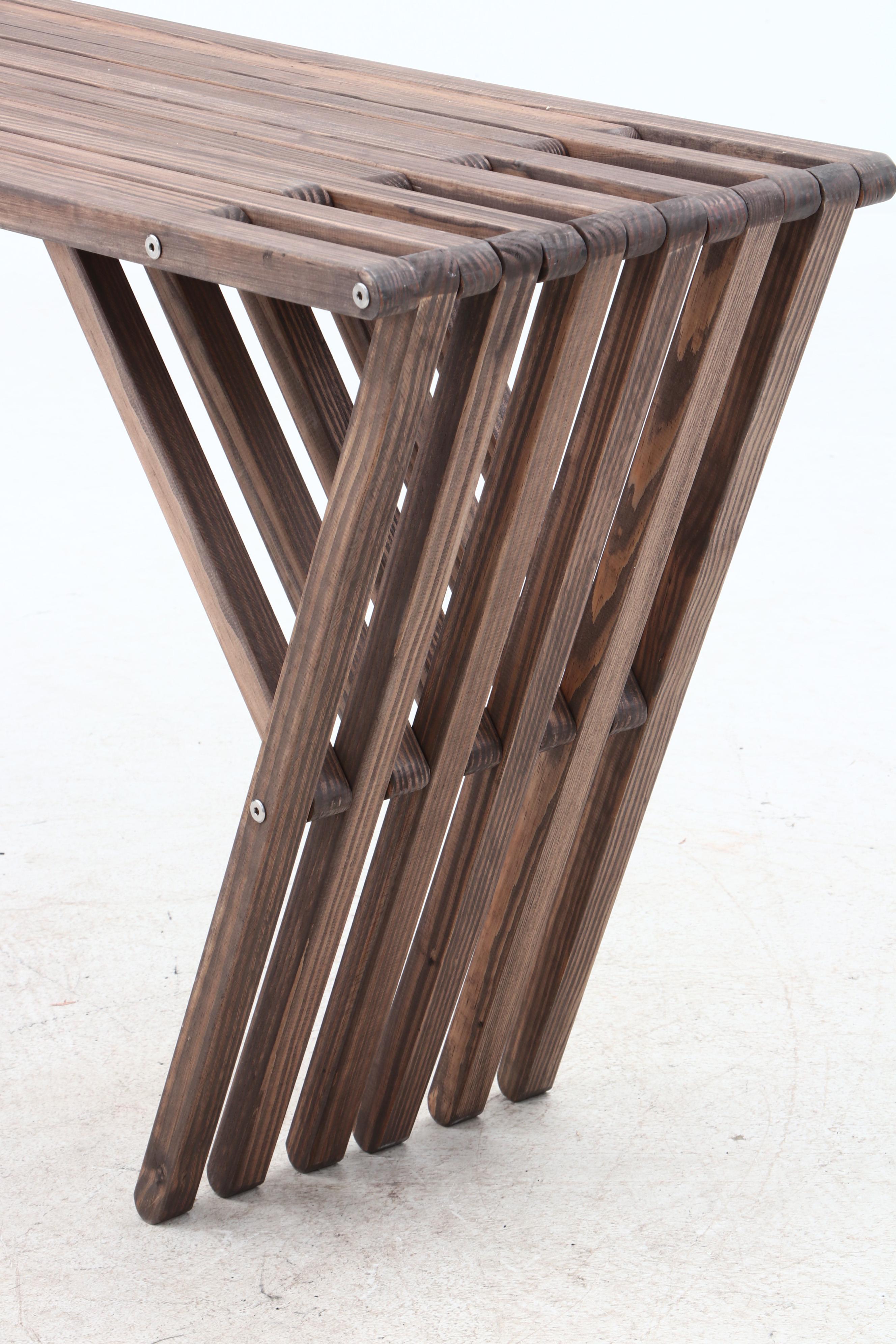 "X Square" Weathered Oak Console Table by "GloDea"