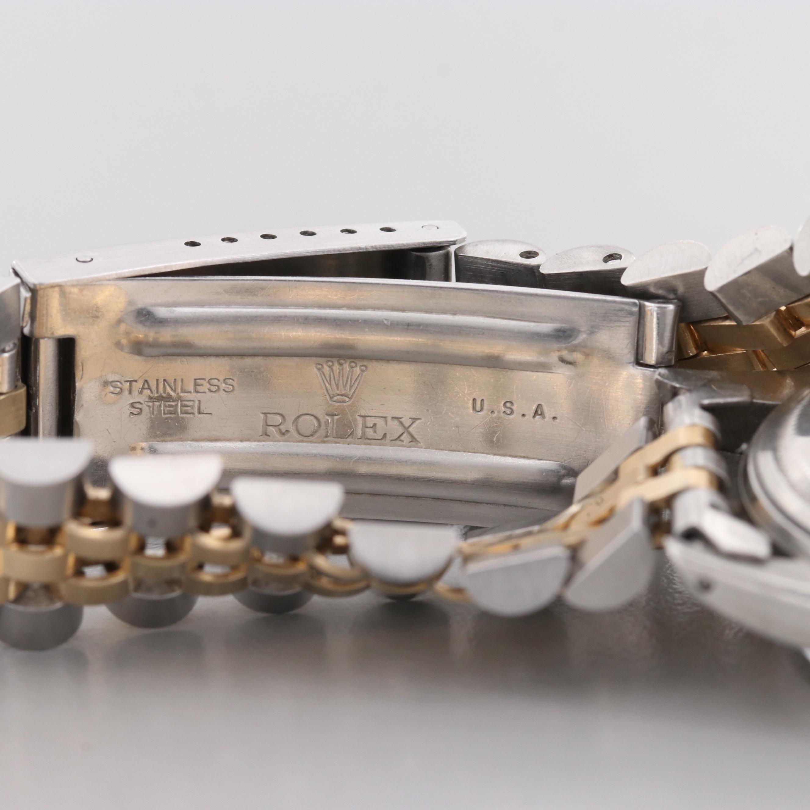 Rolex Datejust 18K Yellow Gold and Stainless Steel Watch, 1979