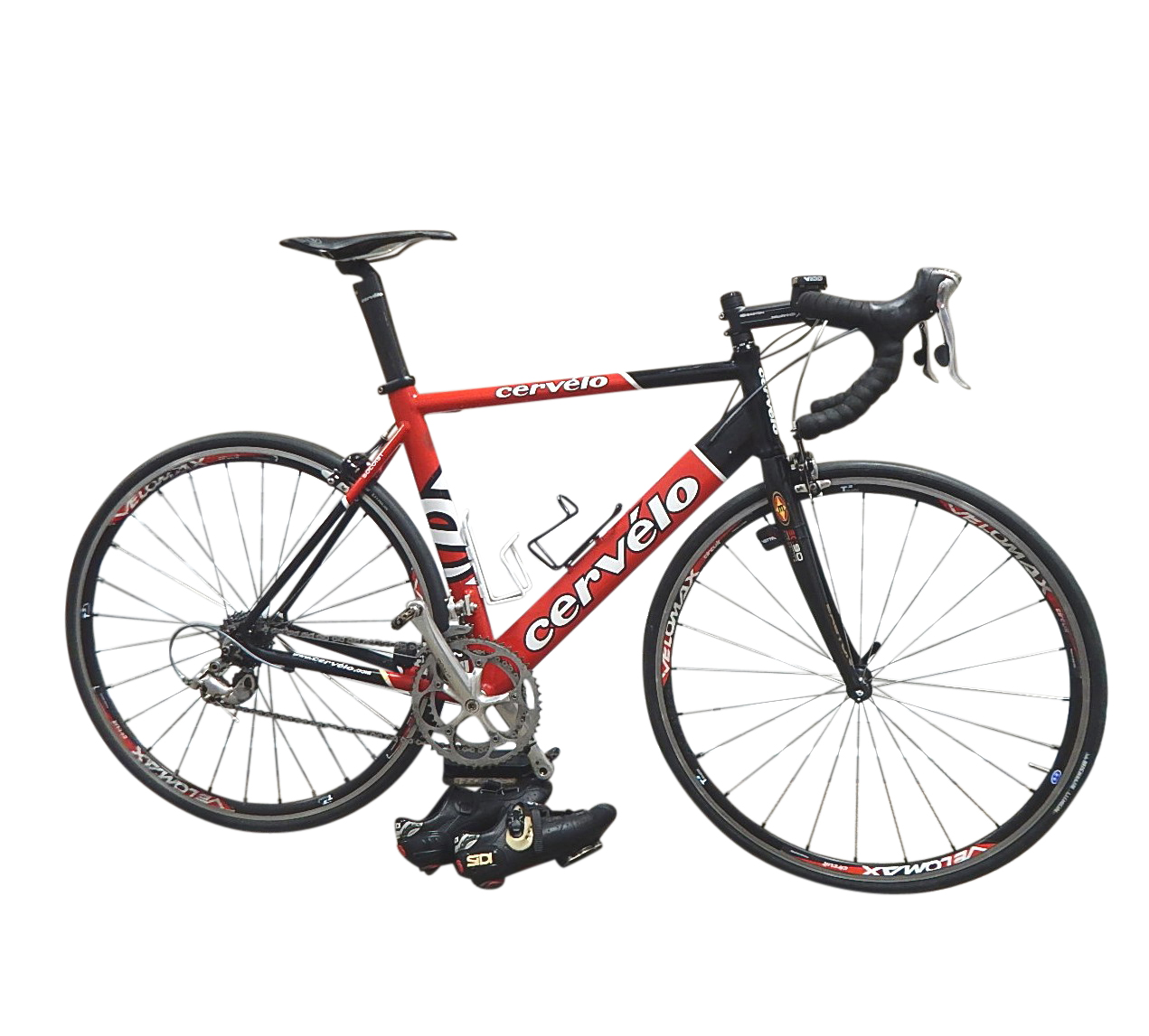 2000 Cervelo Canadian Made Soloist Street Race Bicycle with Many Upgrades, Shoes