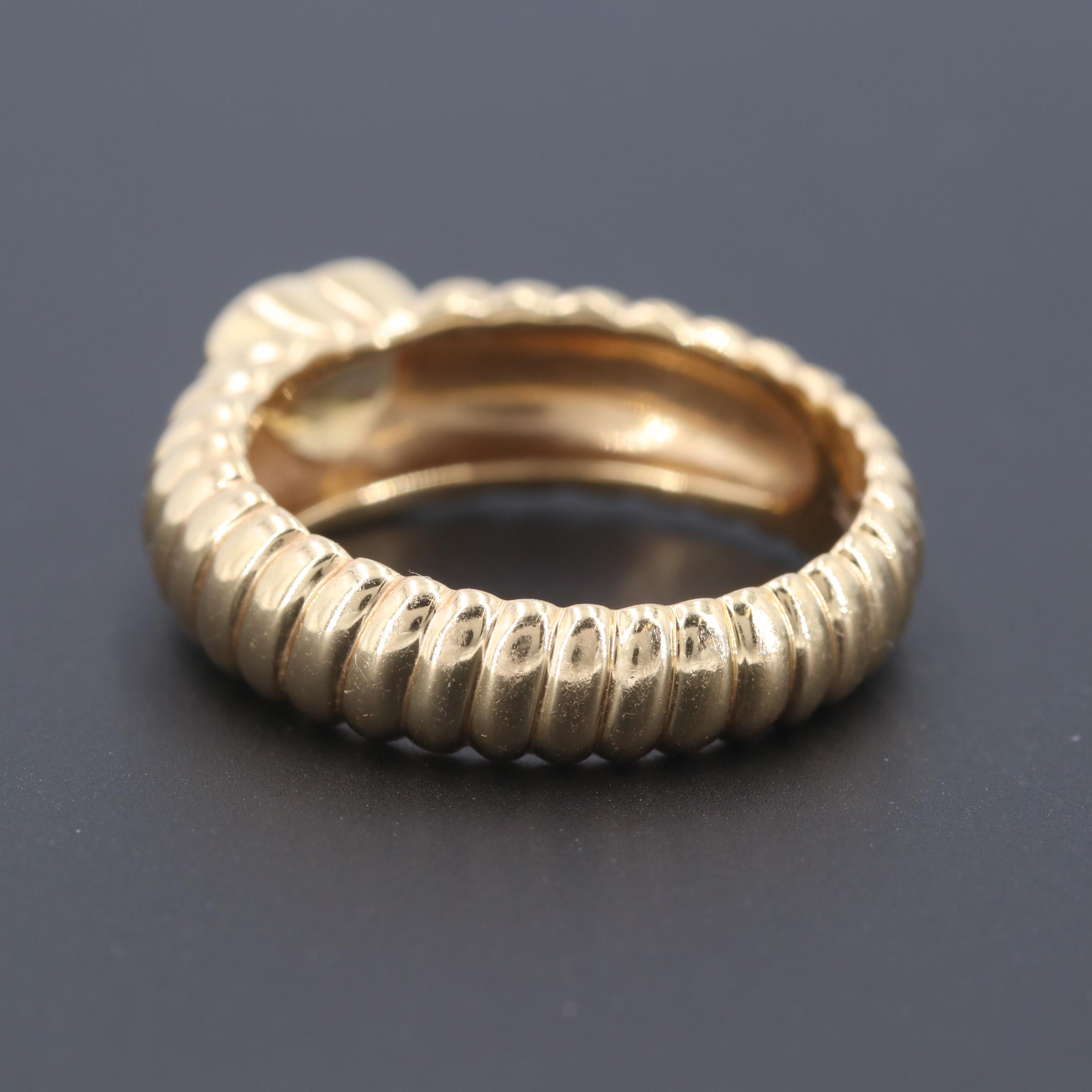 Tiffany & Co. 18K Yellow Gold Citrine Heart Ring