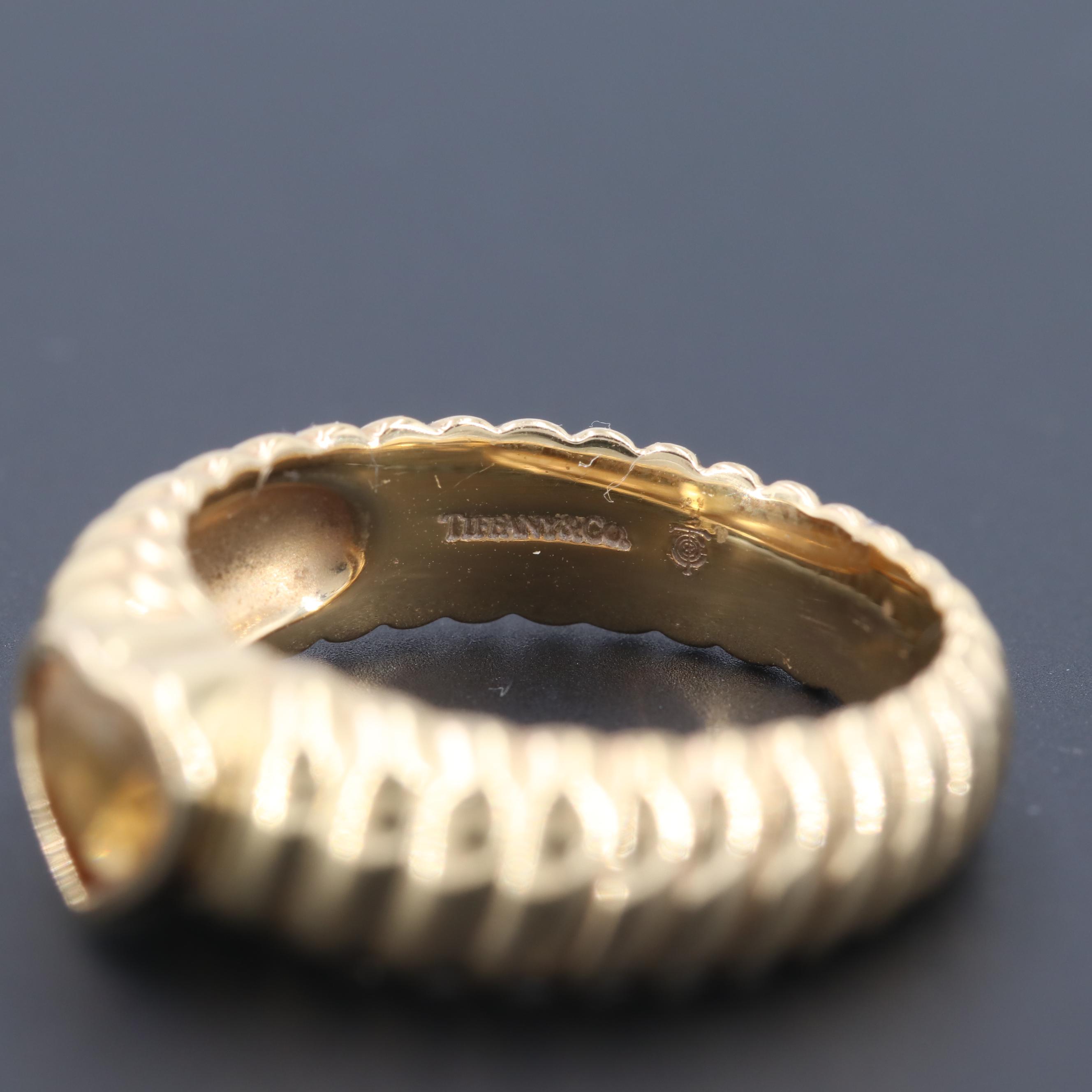 Tiffany & Co. 18K Yellow Gold Citrine Heart Ring