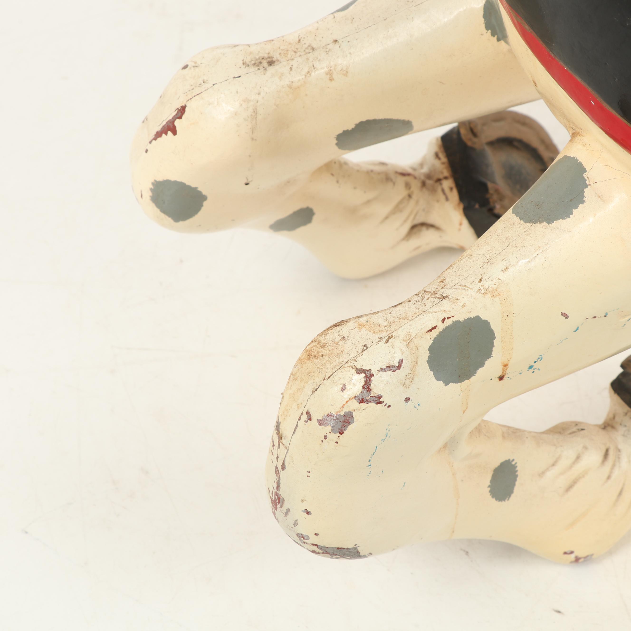 Full Size Painted Metal Carousel Horse, Mid 20th Century