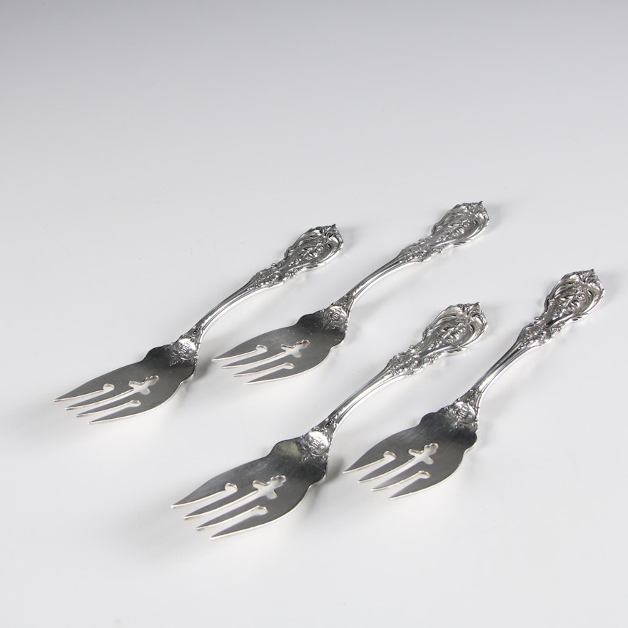 Reed & Barton Sterling Silver "Francis I" Salad Forks, Early 20th Century