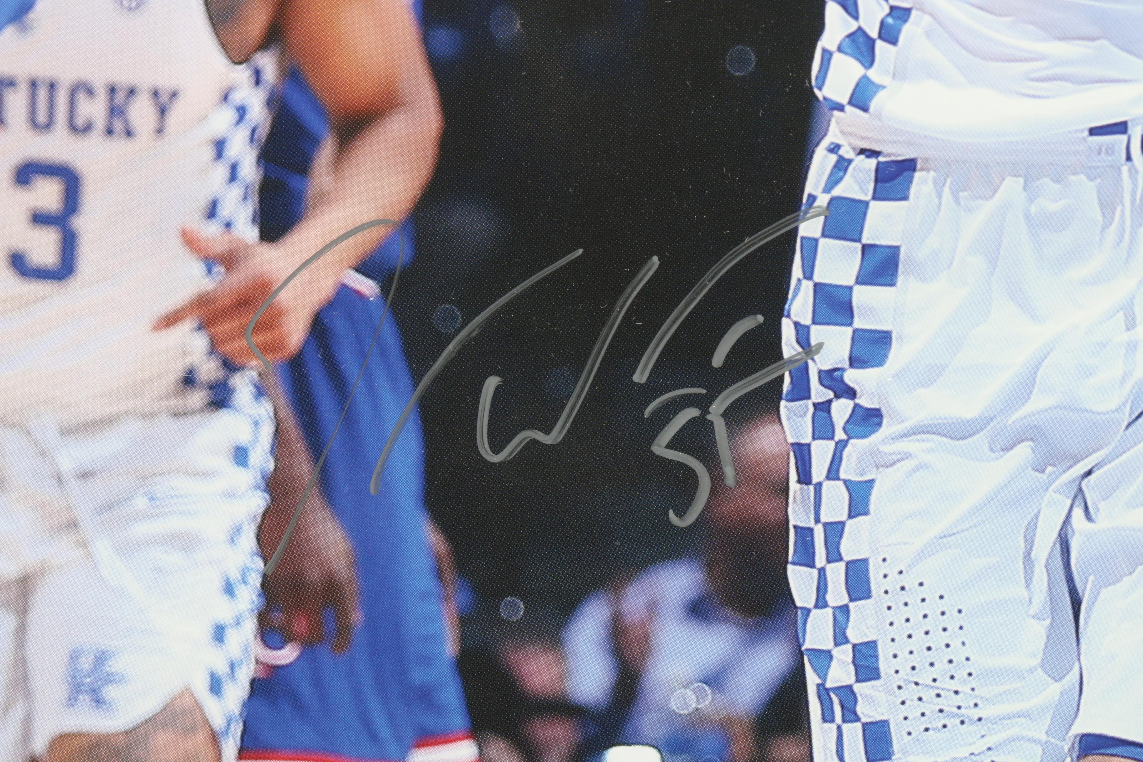 2013-2017 University of Kentucky Basketball Star Derek Willis Signed Poster