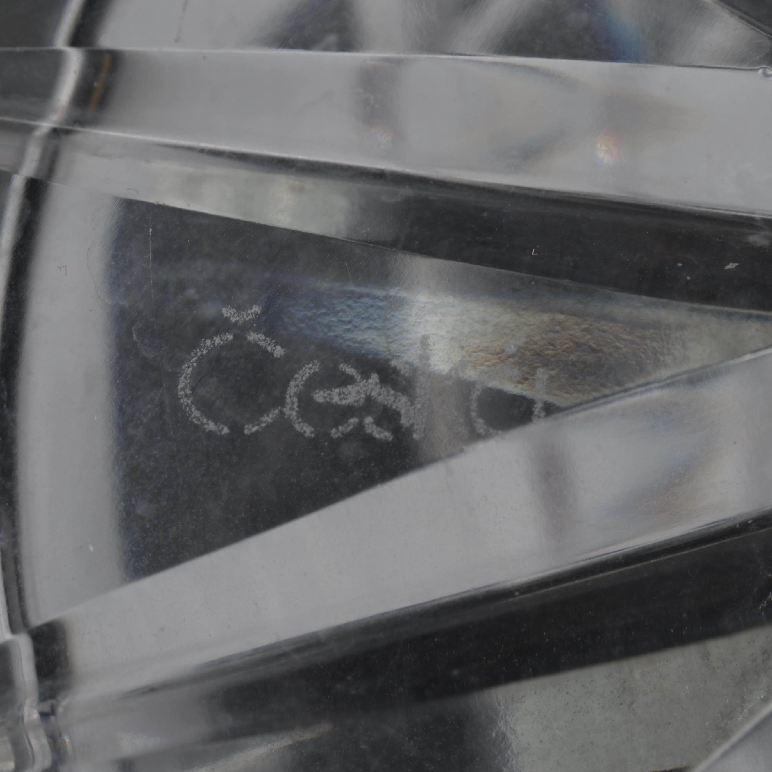 Crystal Judaica Decor Including Waterford Tray and Jim Karg Glass Paperweight