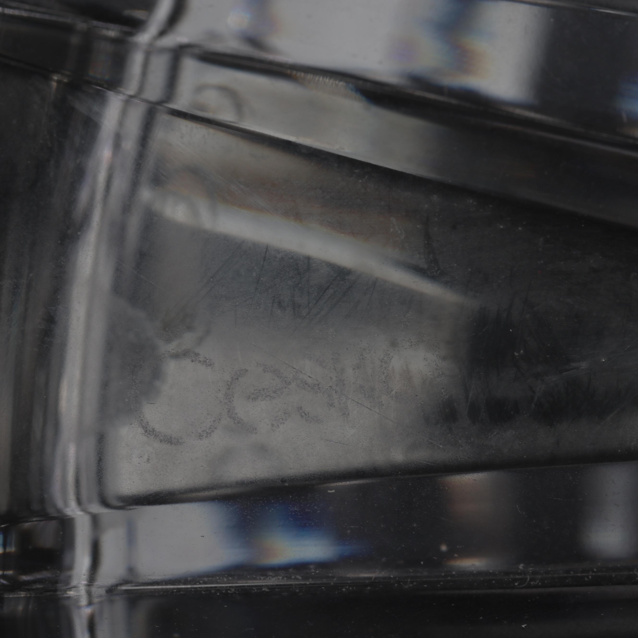 Crystal Judaica Decor Including Waterford Tray and Jim Karg Glass Paperweight