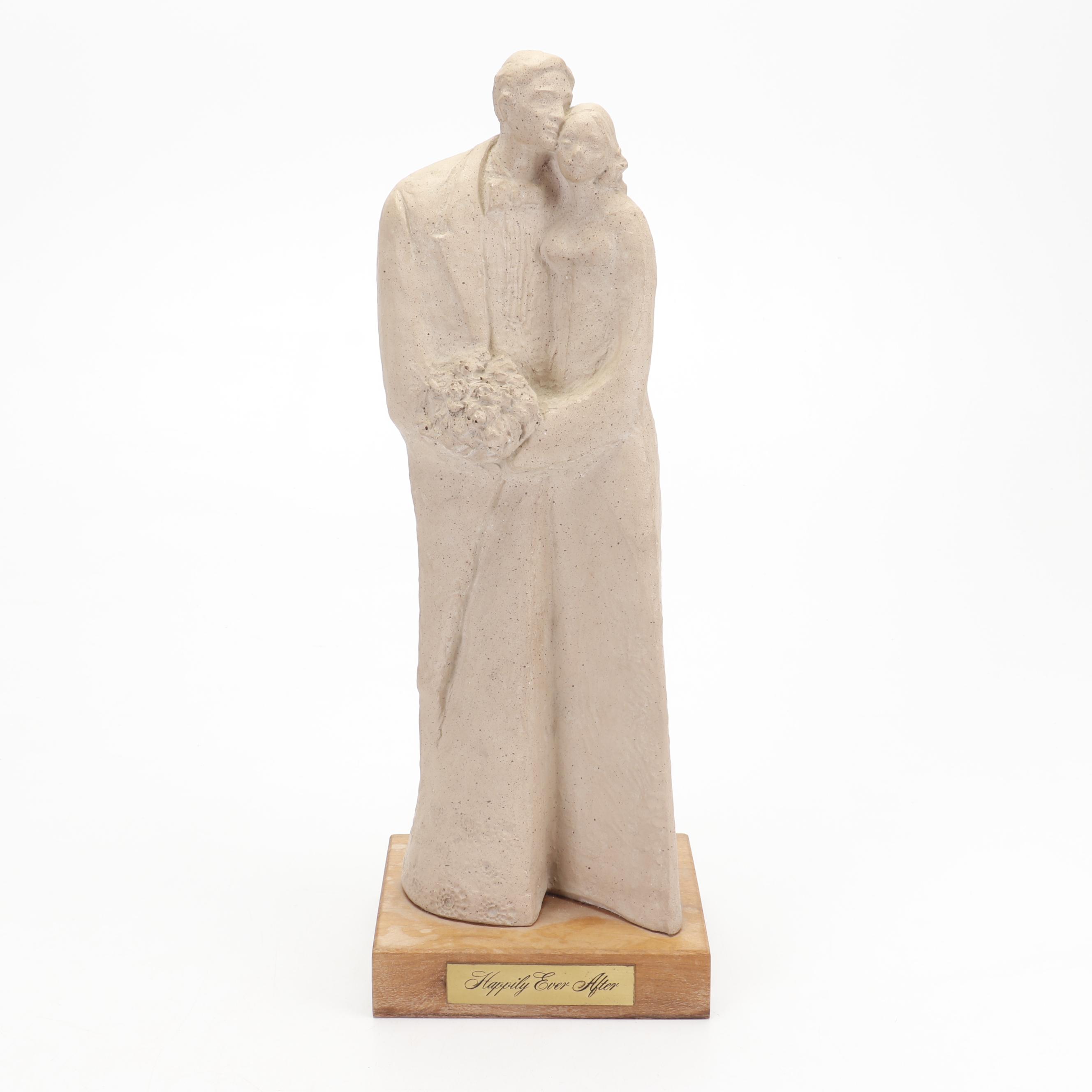 Claud Le Clerc for Austin Productions Plaster Sculpture "Happily Ever After"
