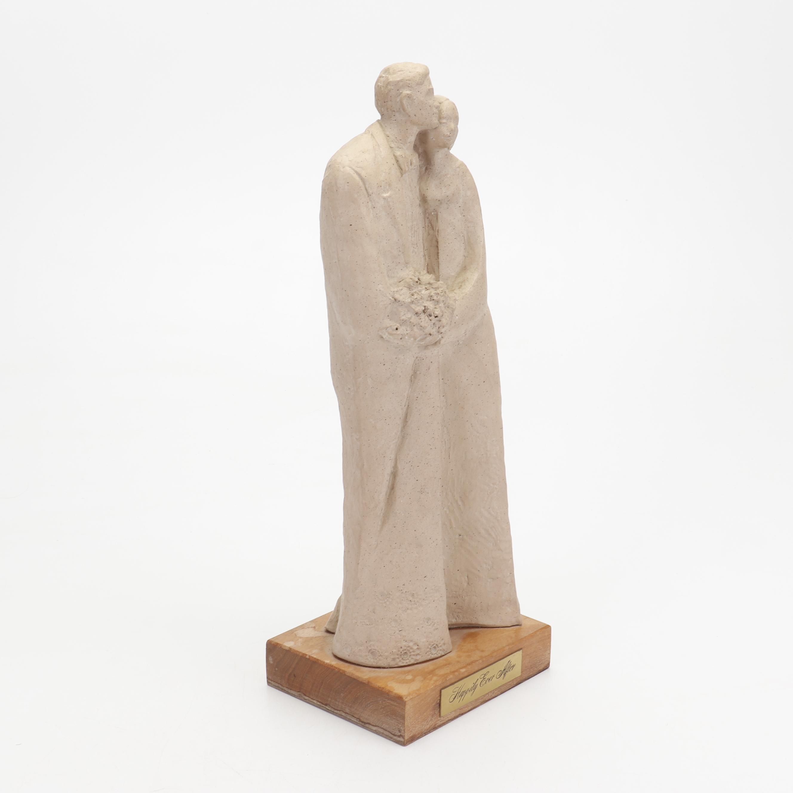 Claud Le Clerc for Austin Productions Plaster Sculpture "Happily Ever After"