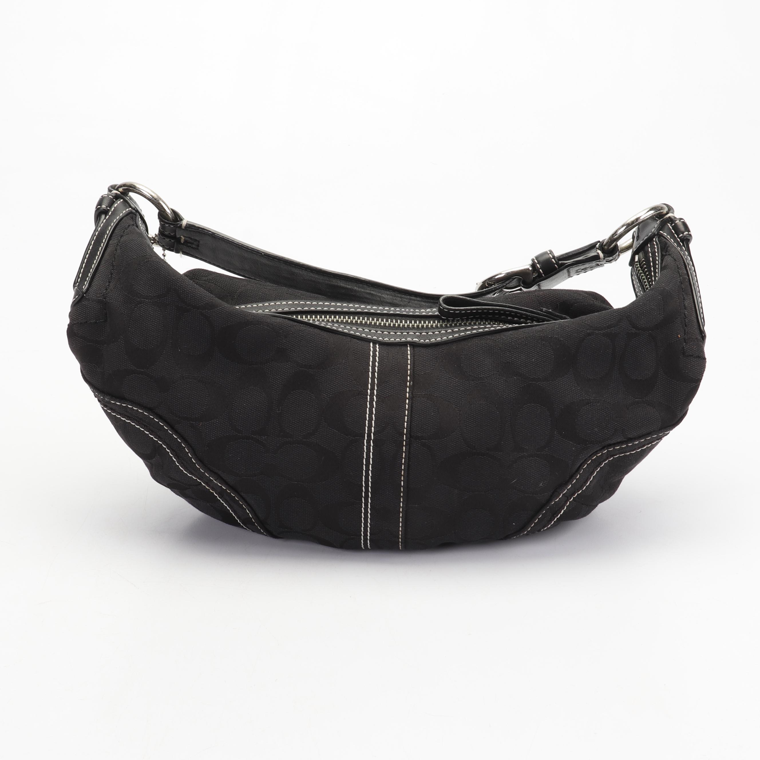 Coach Signature Soho Canvas Hobo Bag