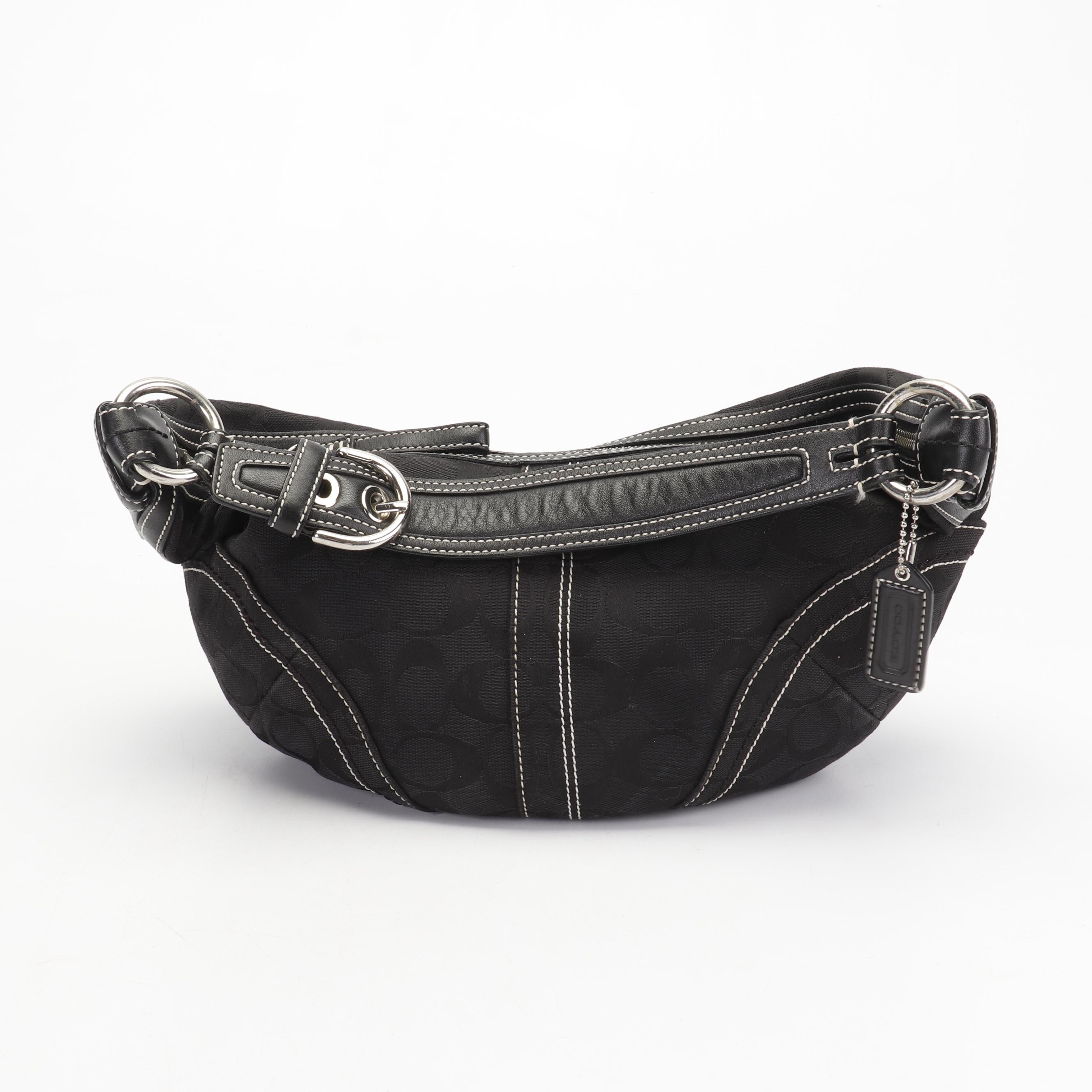 Coach Signature Soho Canvas Hobo Bag