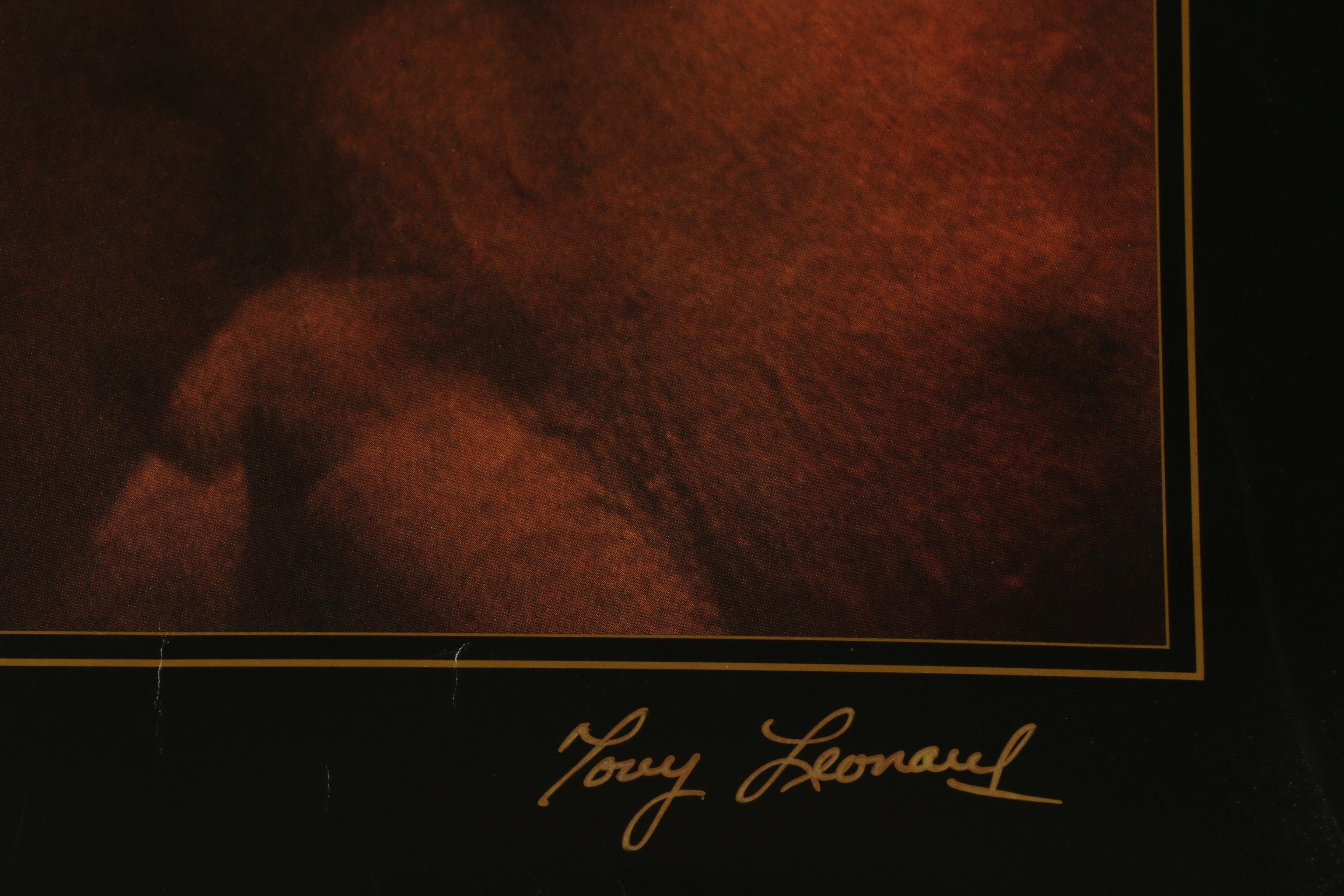 1989 Tony Leonard Signed Secretariat "His Last Portrait" Print