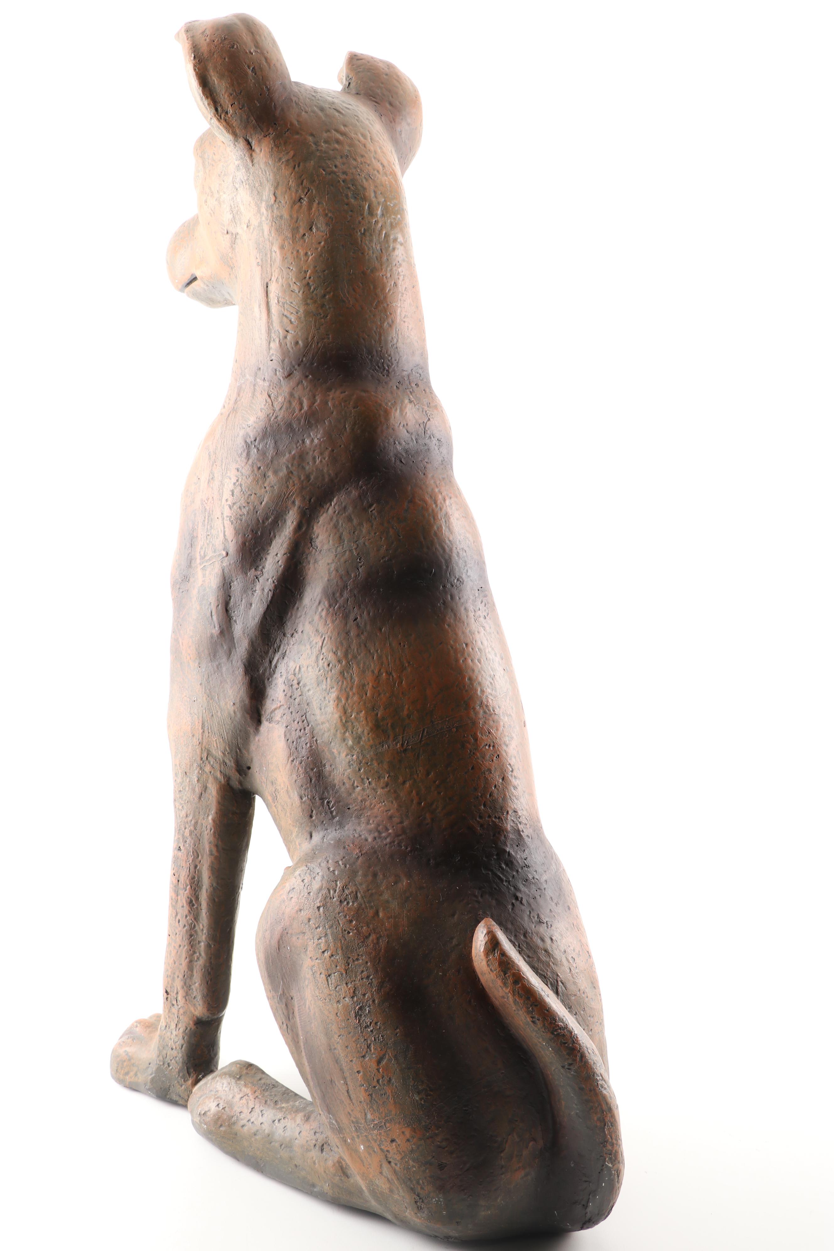 Large Ceramic Dog Statue Everything But The House