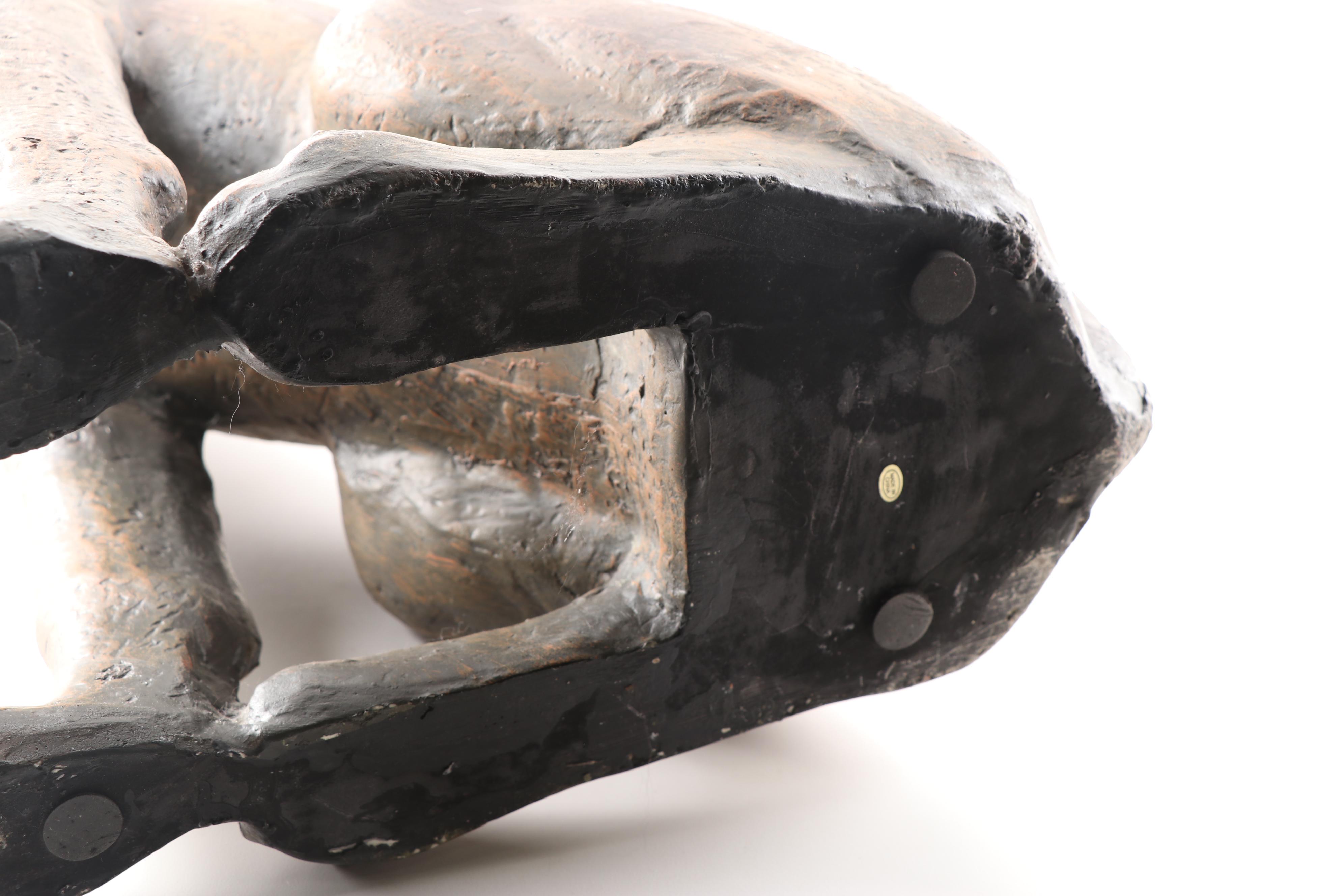 Large Ceramic Dog Statue