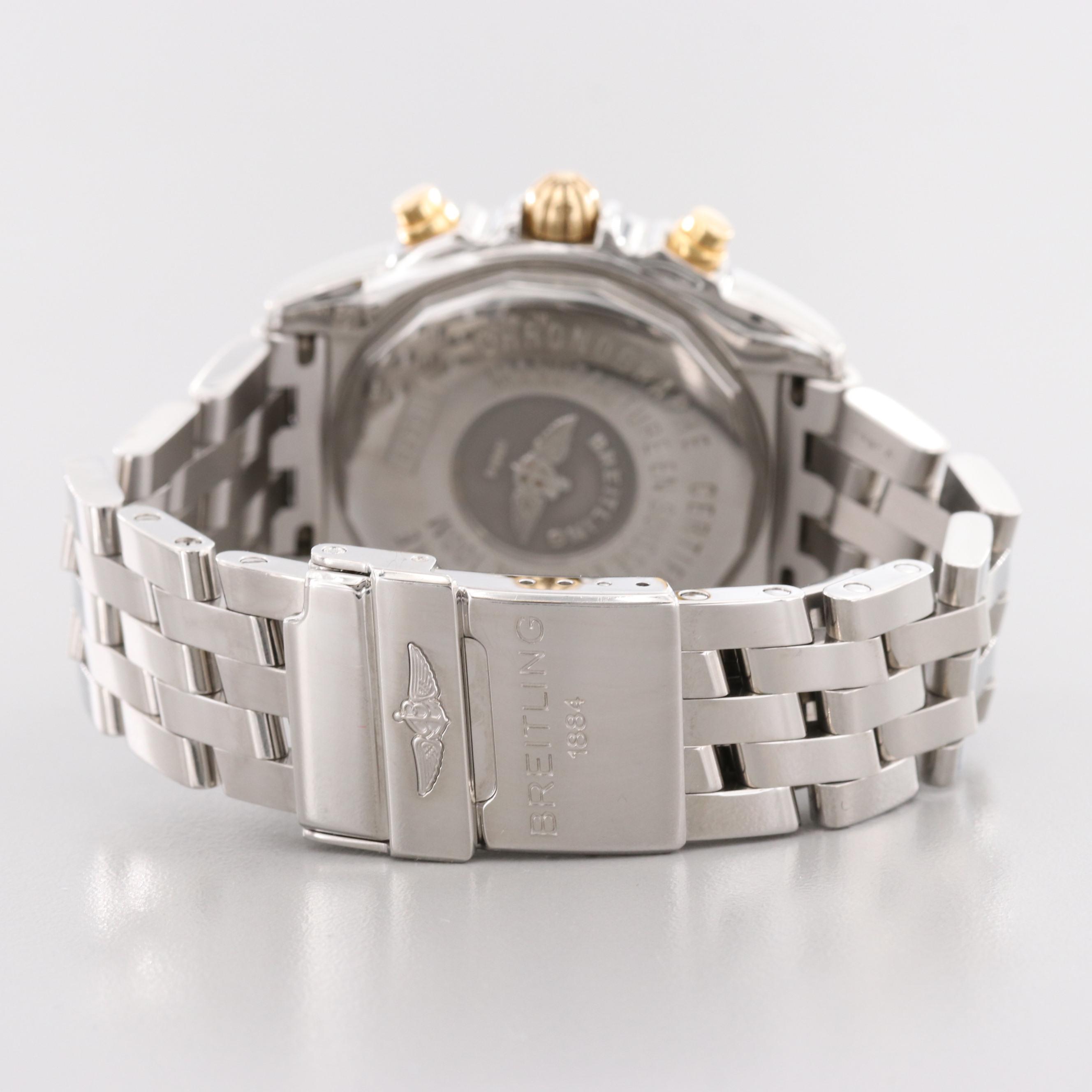 Breitling Chrono Cockpit Stainless Steel, 18K Yellow Gold Chronograph Watch