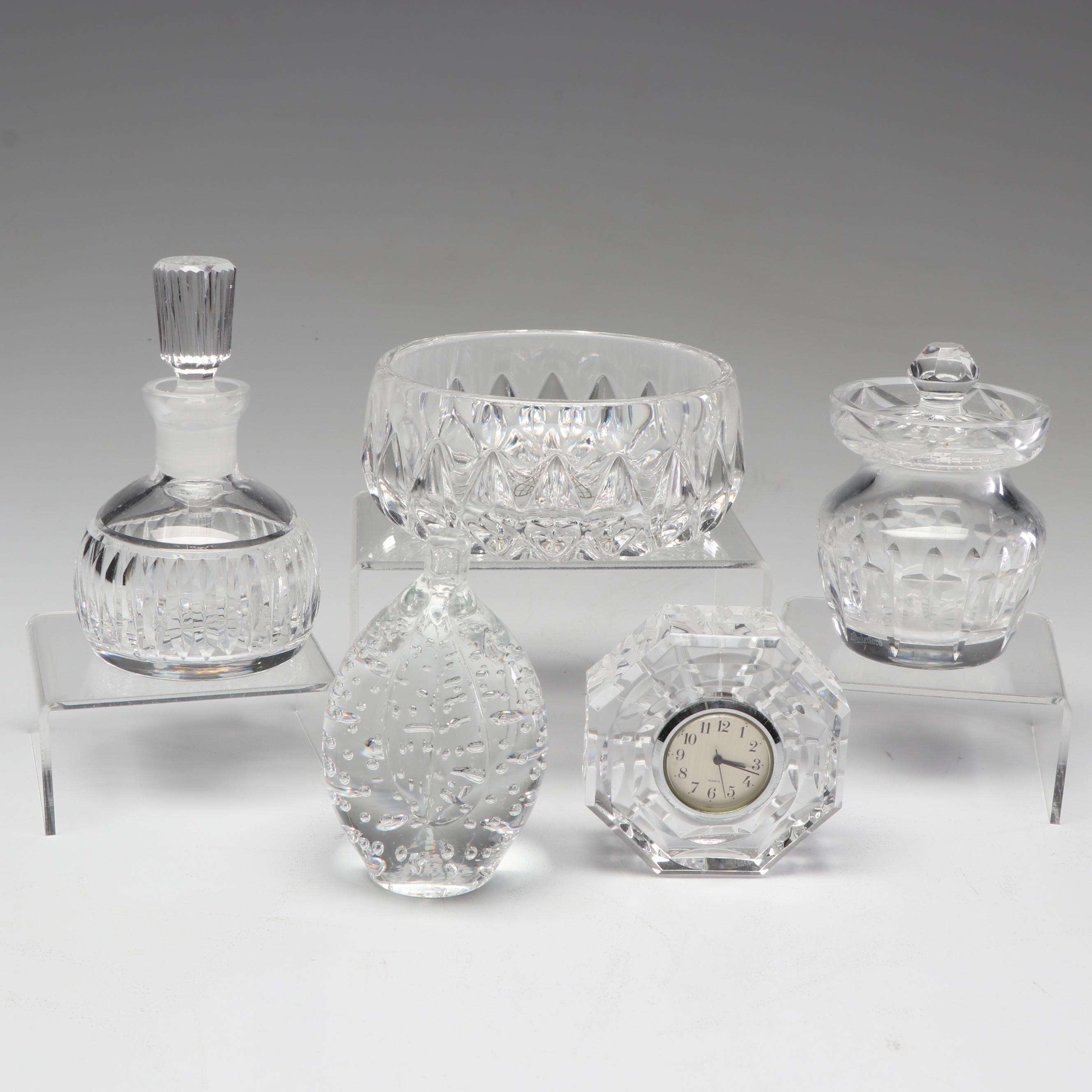 Waterford Cut Crystal Decor and Glass Fruit and Bowl