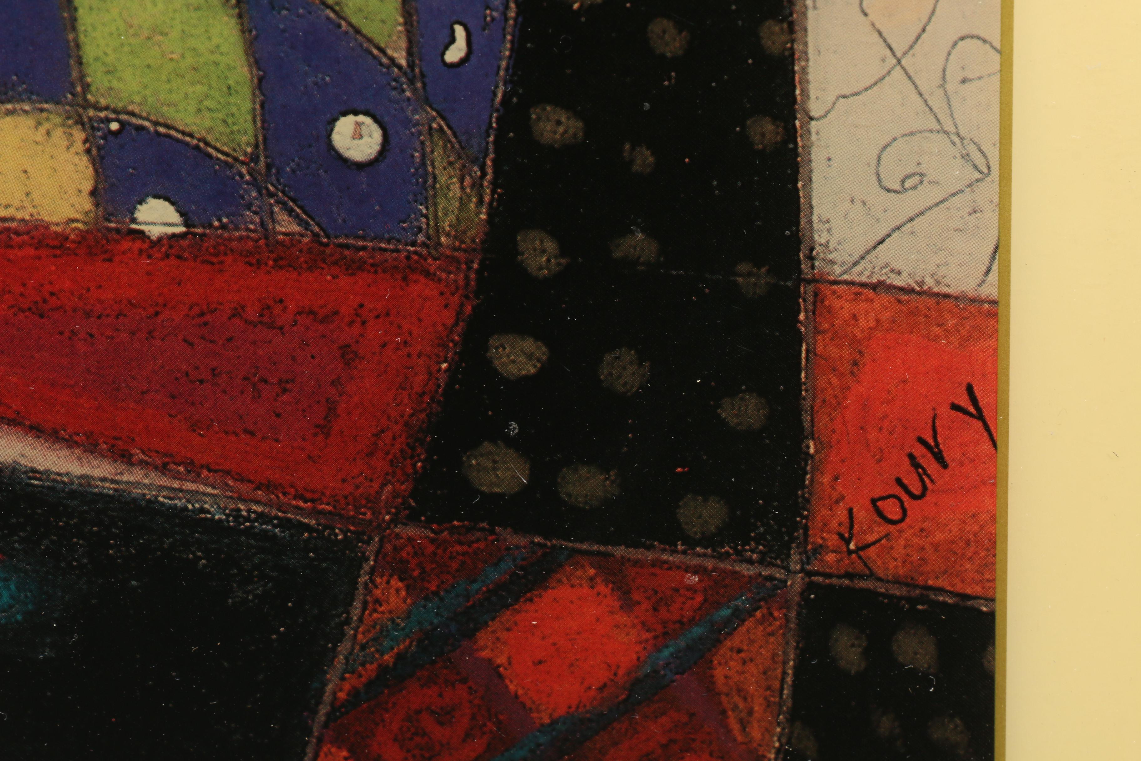 Offset Lithographs After Wassily Kandinsky and L. R. Koury