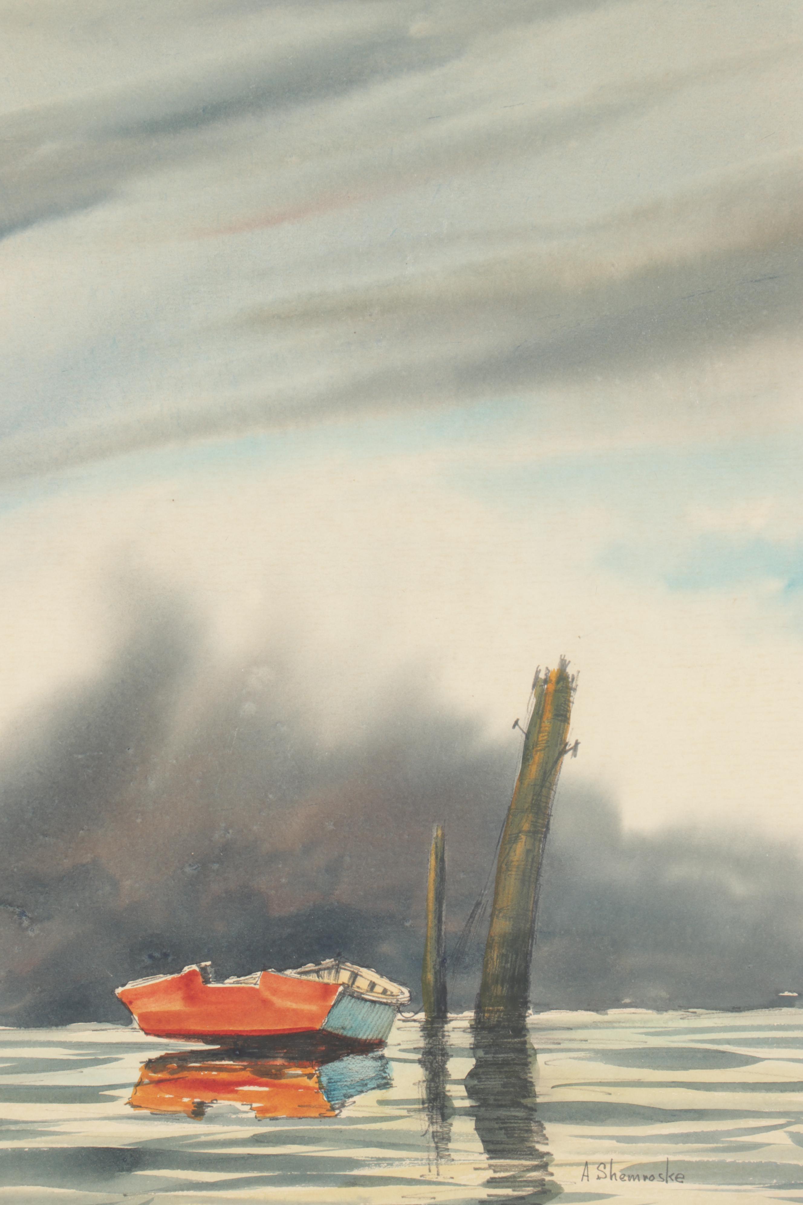 Anthony Shemroske Nautical Watercolor Painting