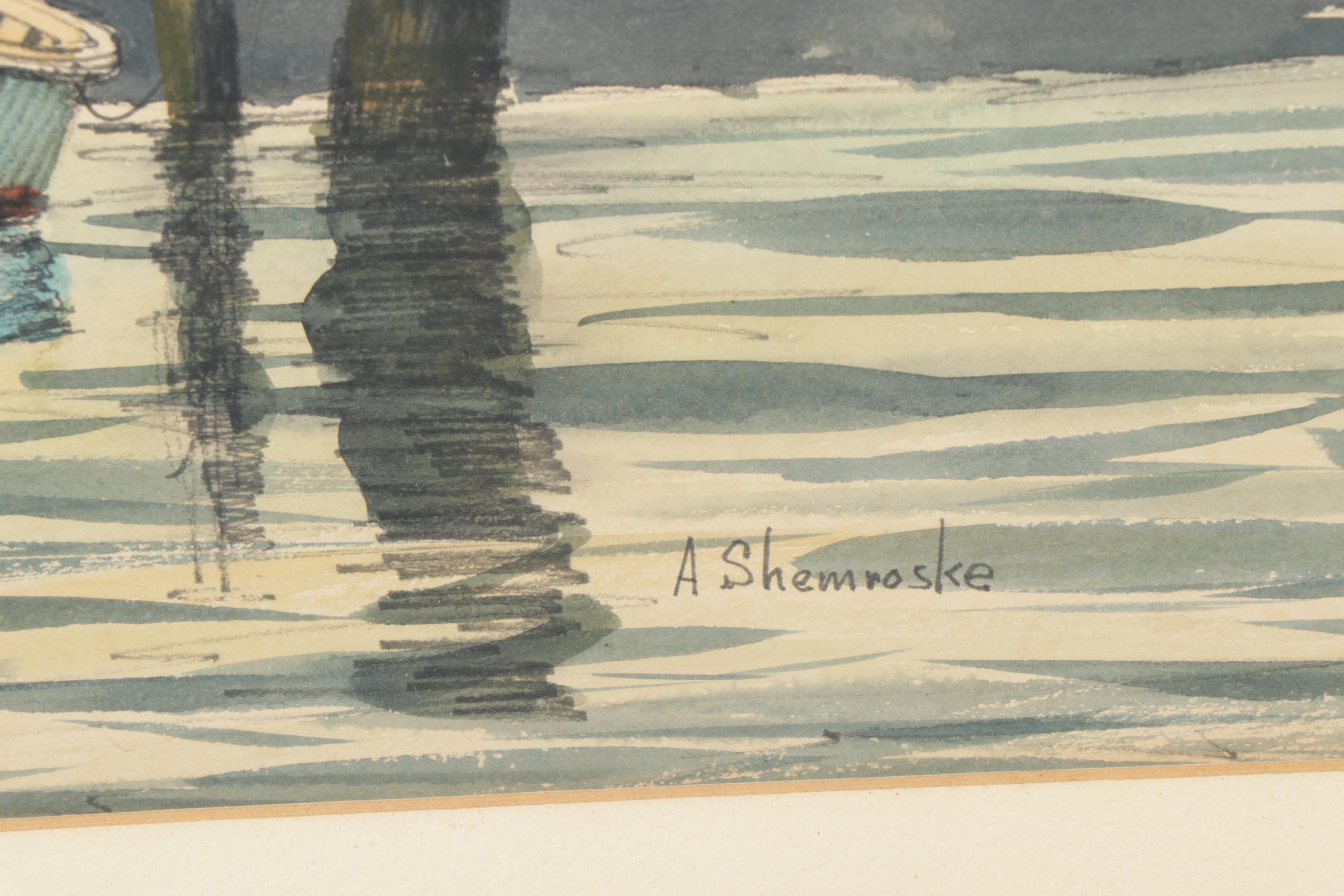 Anthony Shemroske Nautical Watercolor Painting