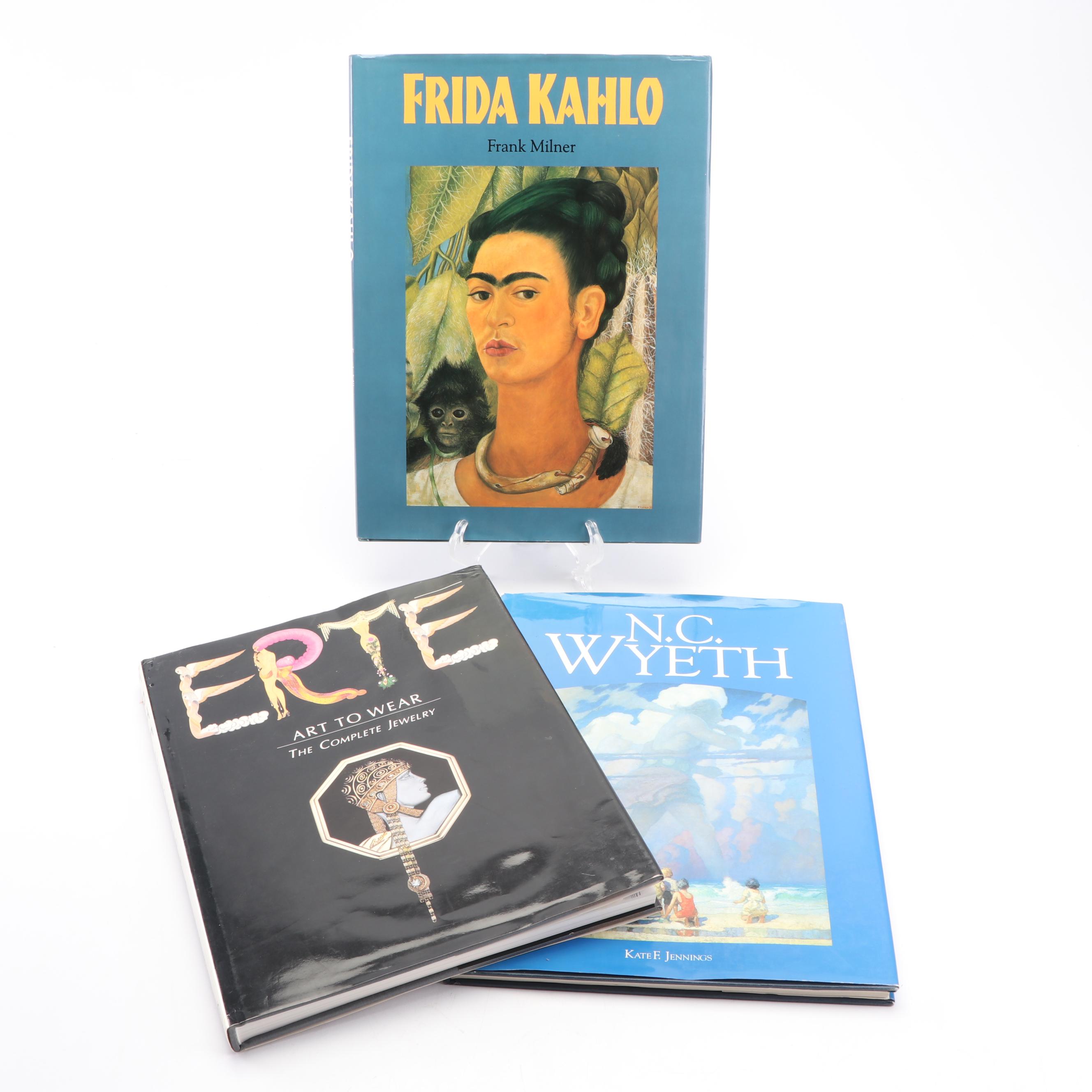 Art Books with Erté, Frida Kahlo and N. C. Wyeth