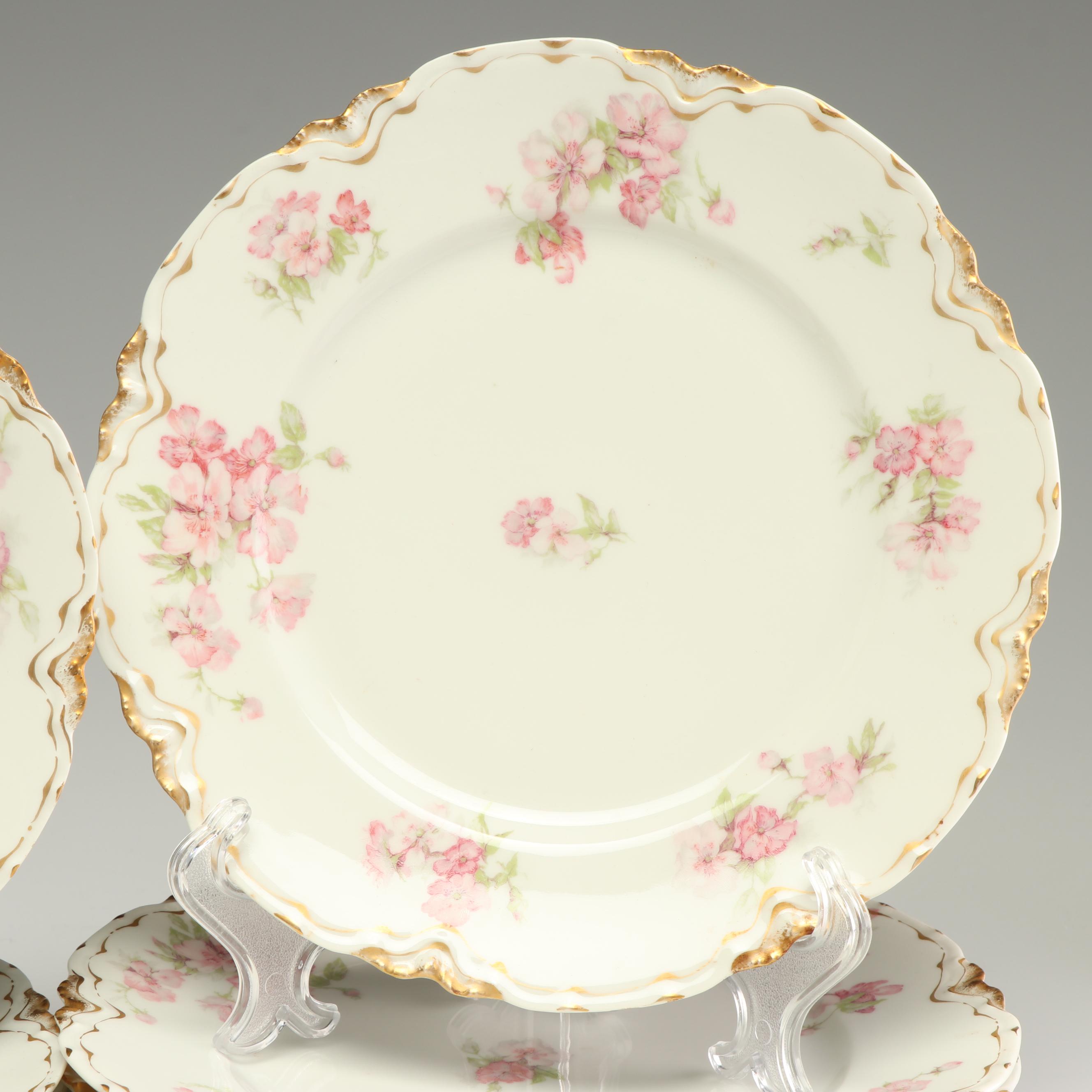 Haviland & Co. Limoges Floral Dinnerware, Service for Six, Early 20th Century