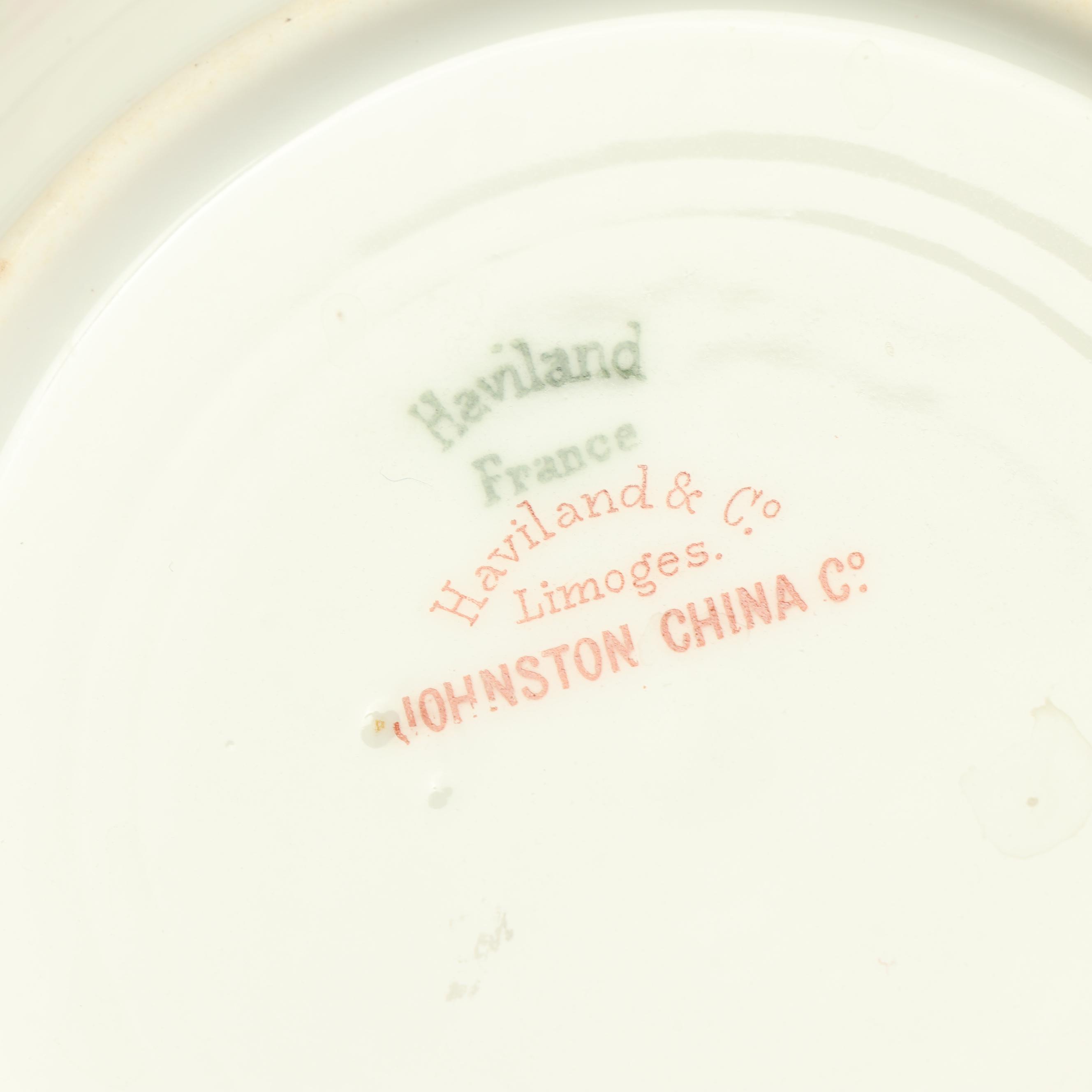 Haviland & Co. Limoges Floral Dinnerware, Service for Six, Early 20th Century