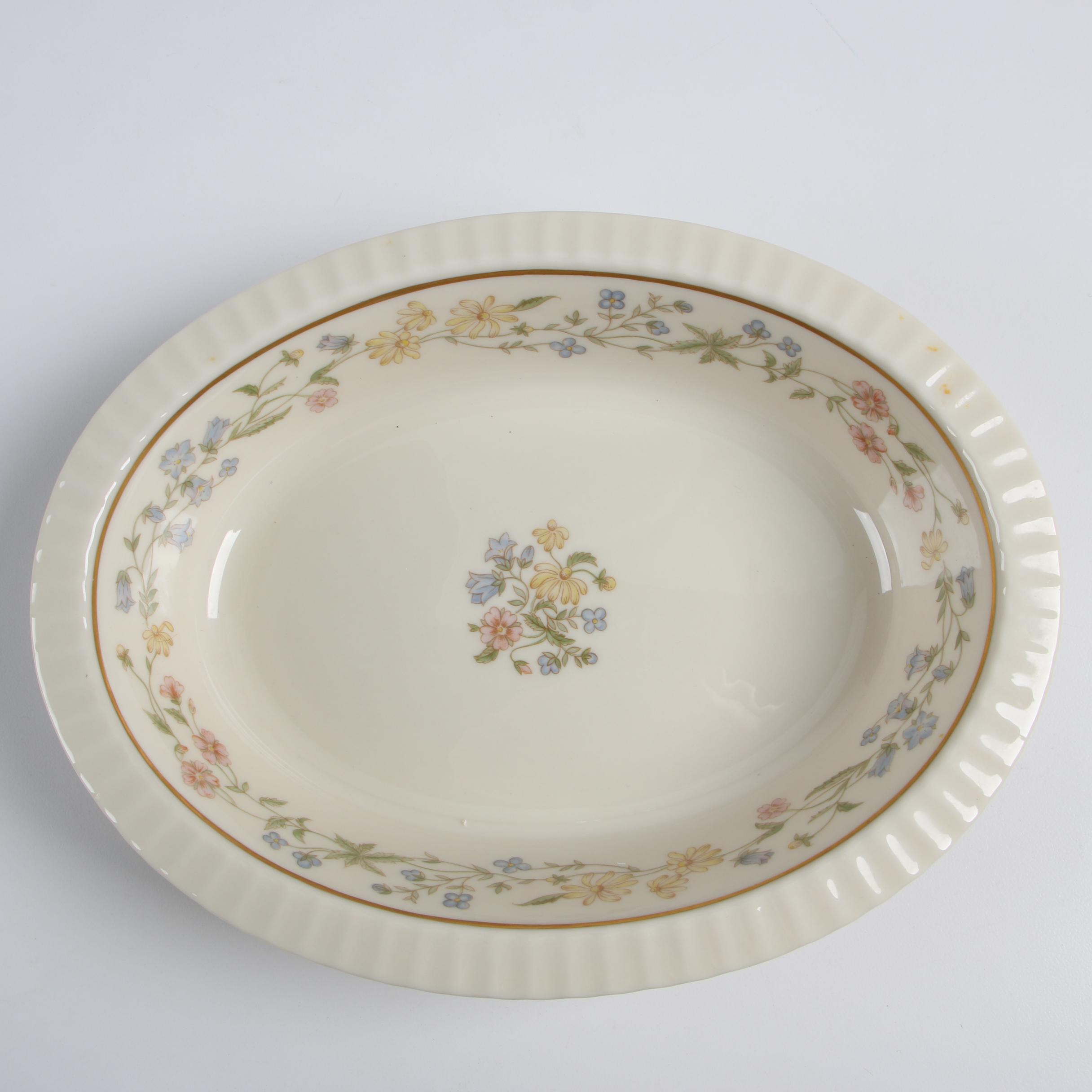 Lenox "Spring Bouquet" Bone China Dinnerware for Twelve, 1980-1987