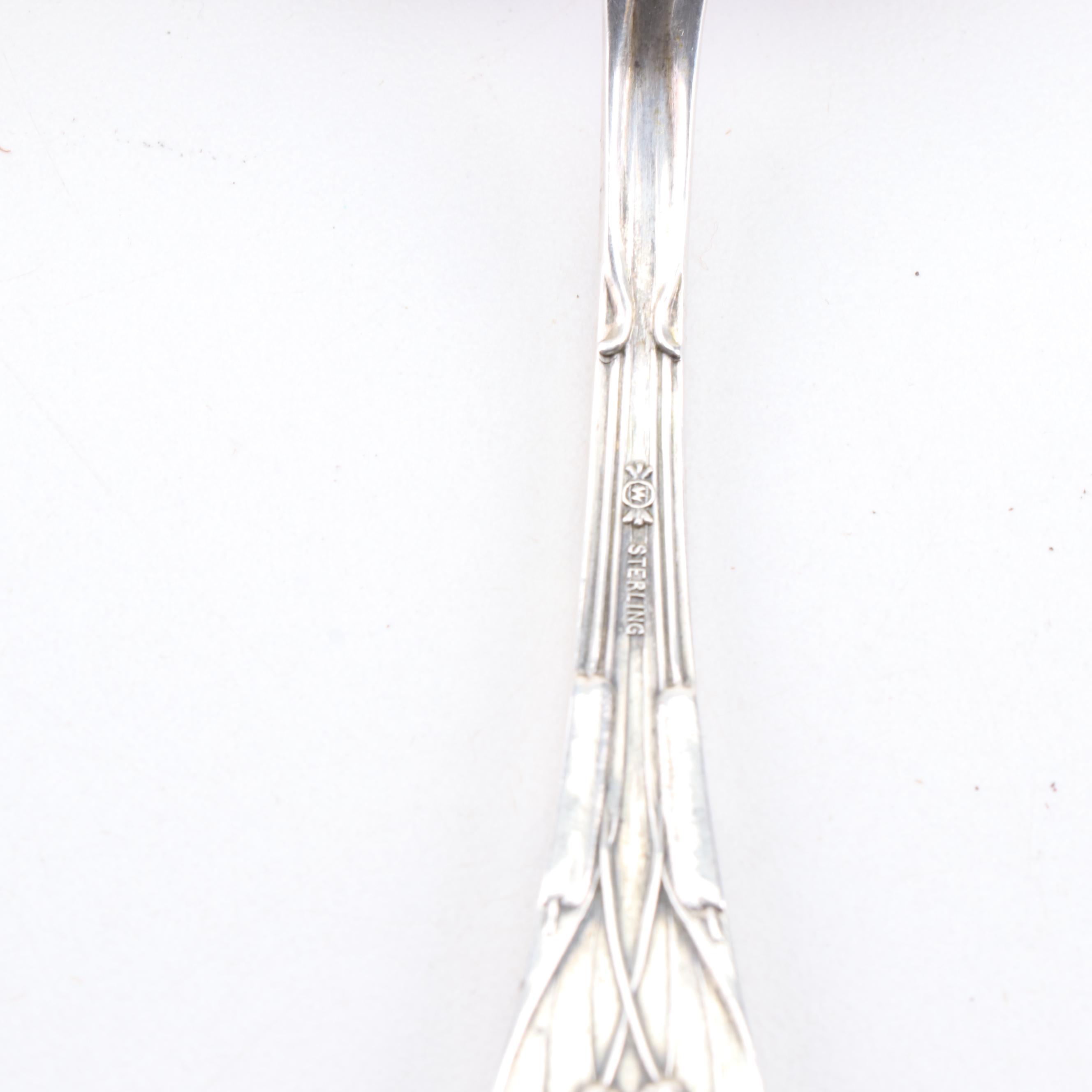Frank M. Whiting Co. "Dolphin" Sterling Silver Serving Utensils, Ca. 1900