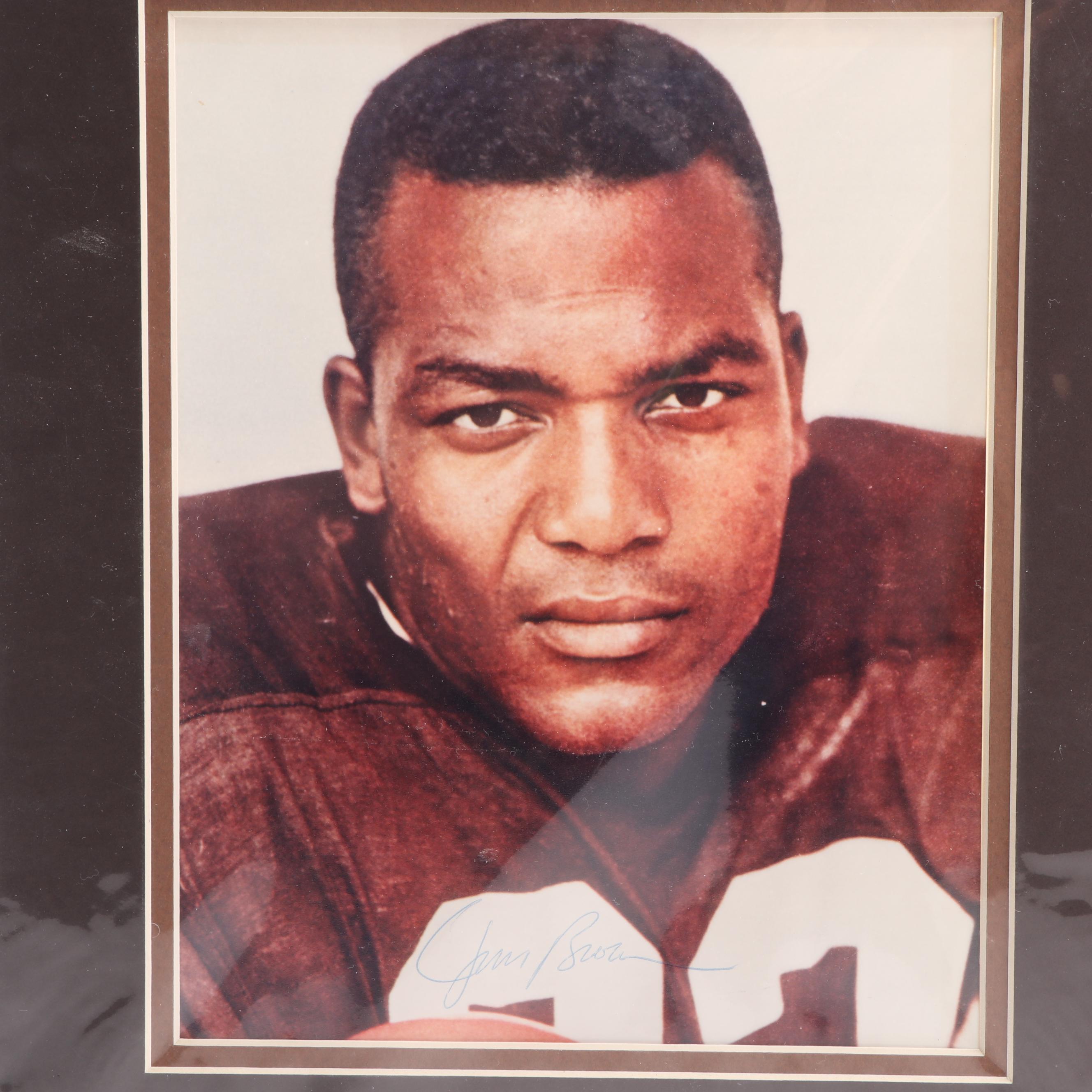 Ara Parseghian and Jim Brown Autographed Photographs