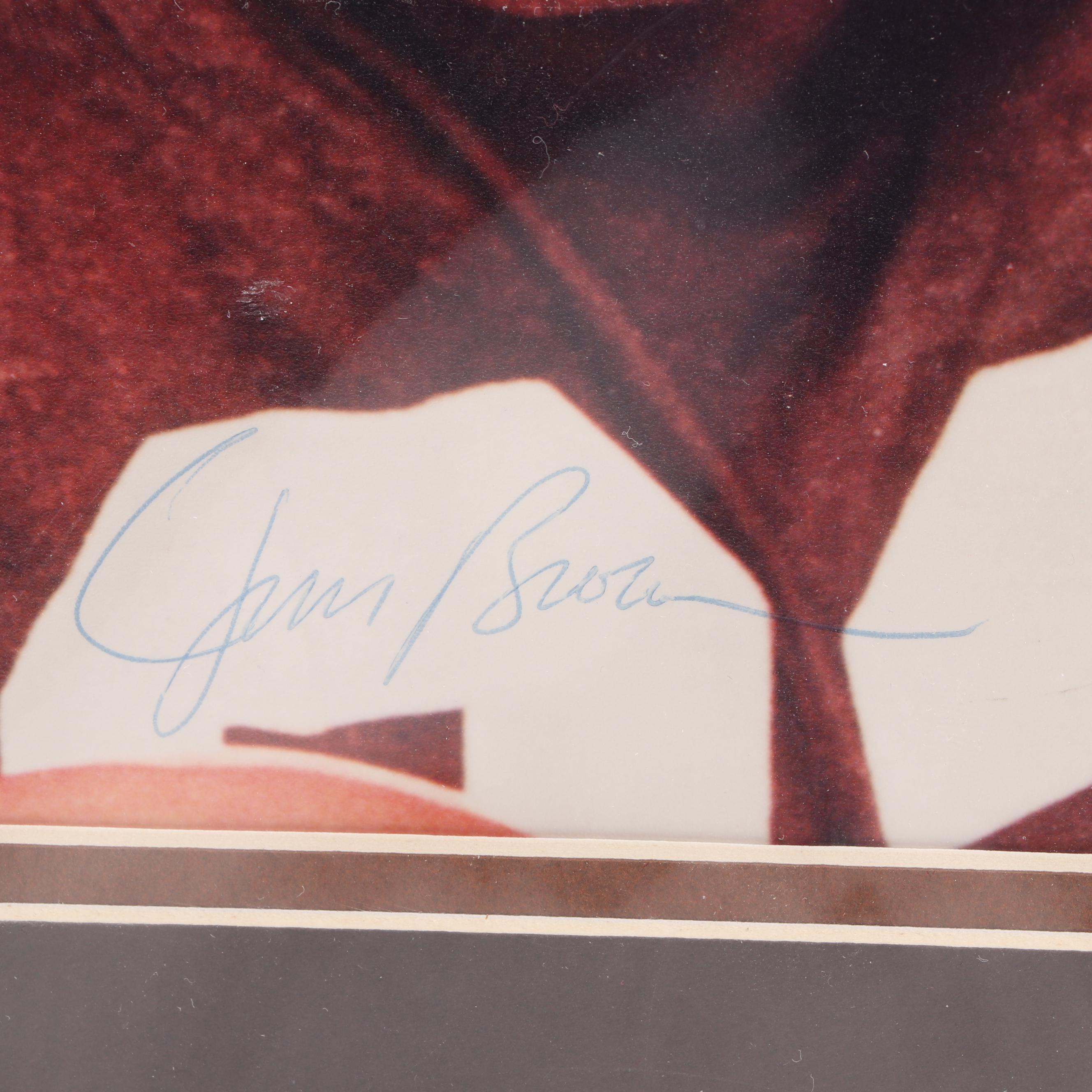 Ara Parseghian and Jim Brown Autographed Photographs