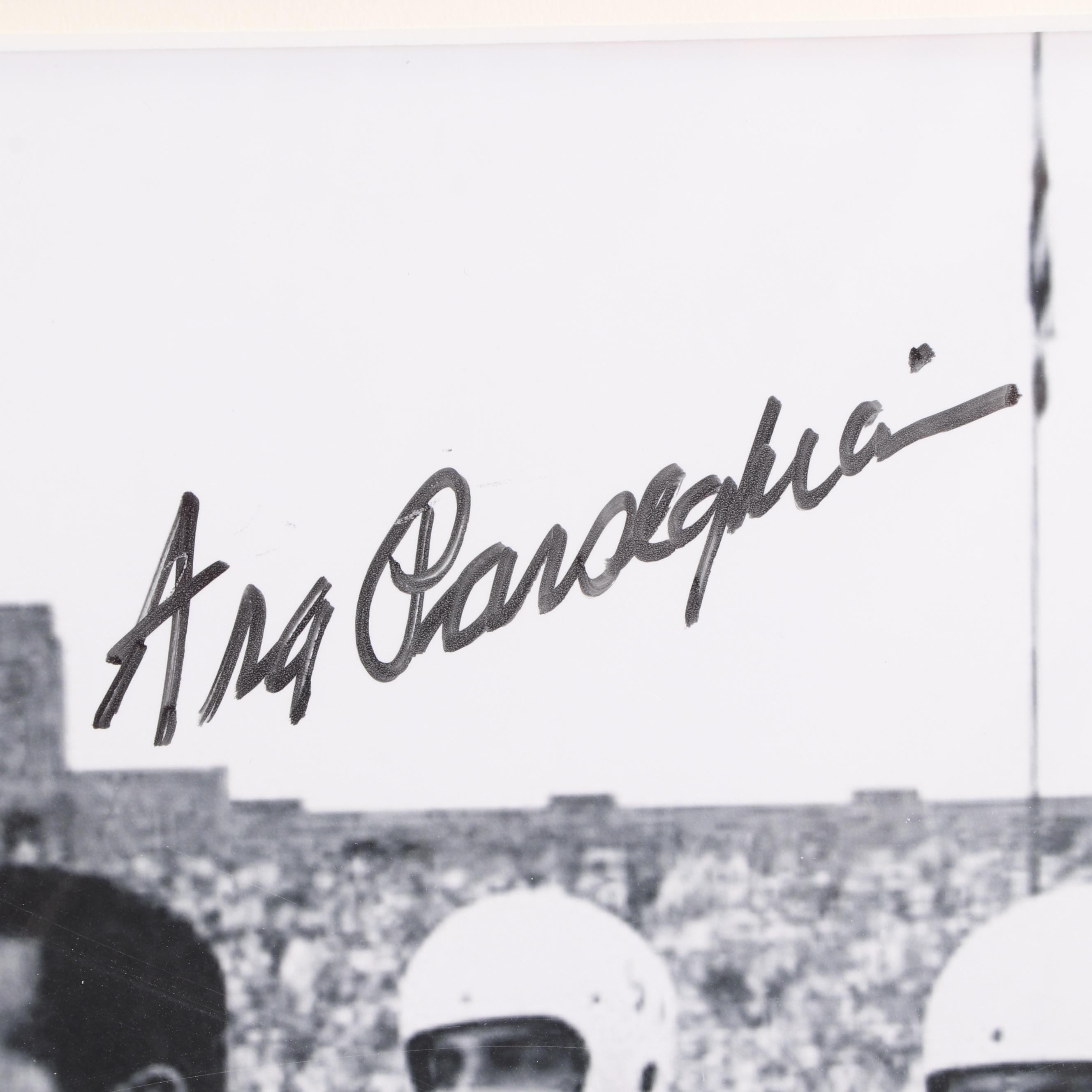 Ara Parseghian and Jim Brown Autographed Photographs