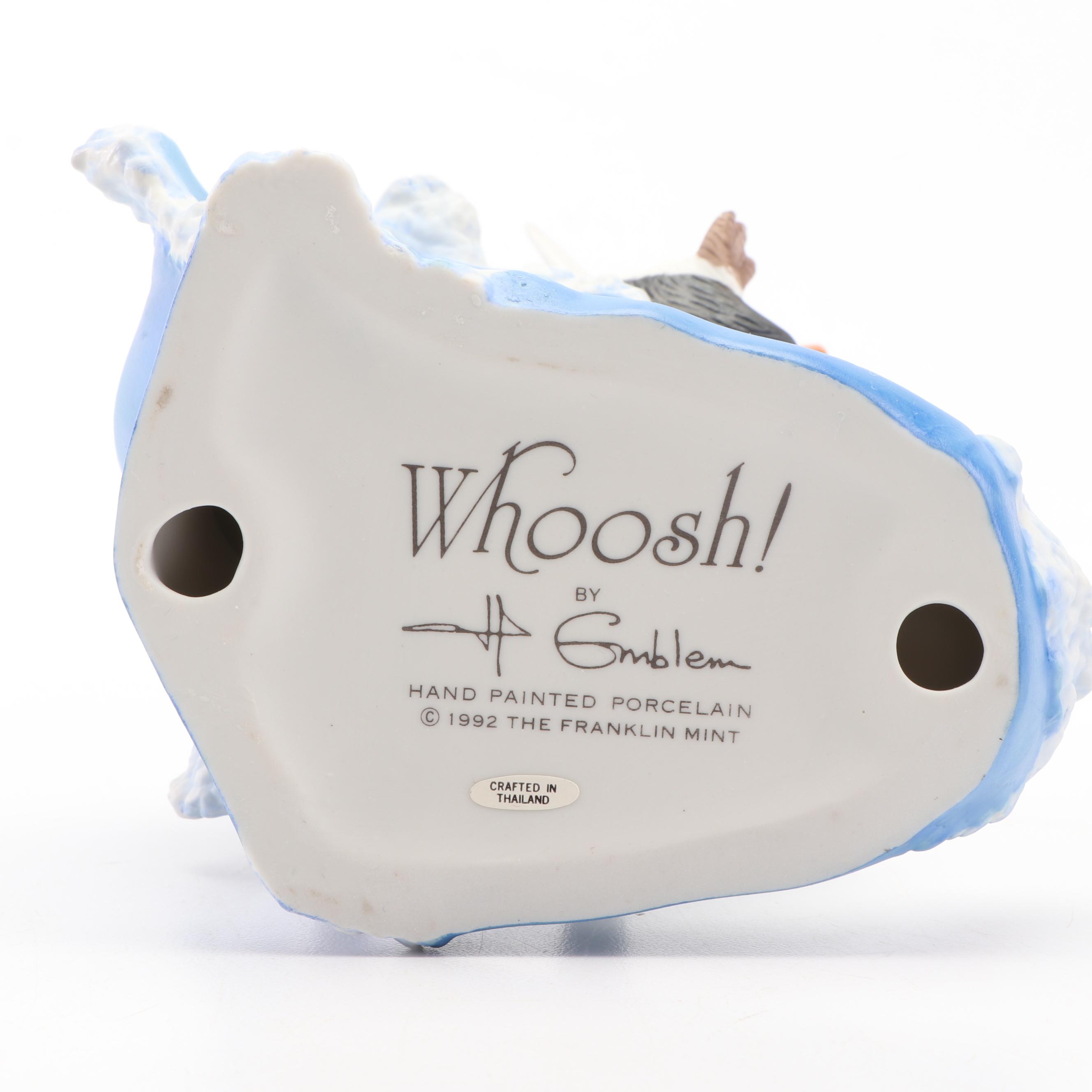 Ceramic Penguin Figurines Featuring Franklin Mint