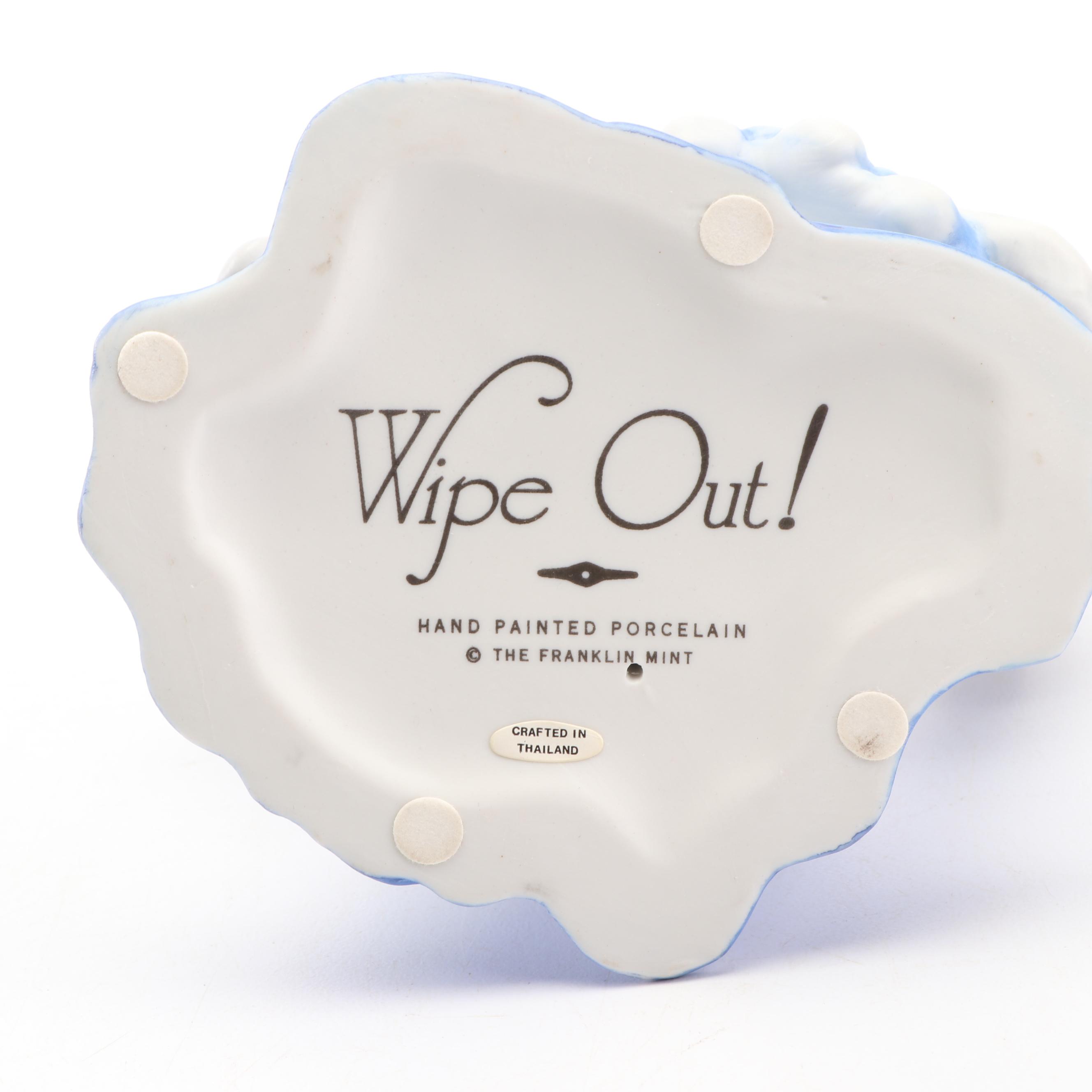 Ceramic Penguin Figurines Featuring Franklin Mint