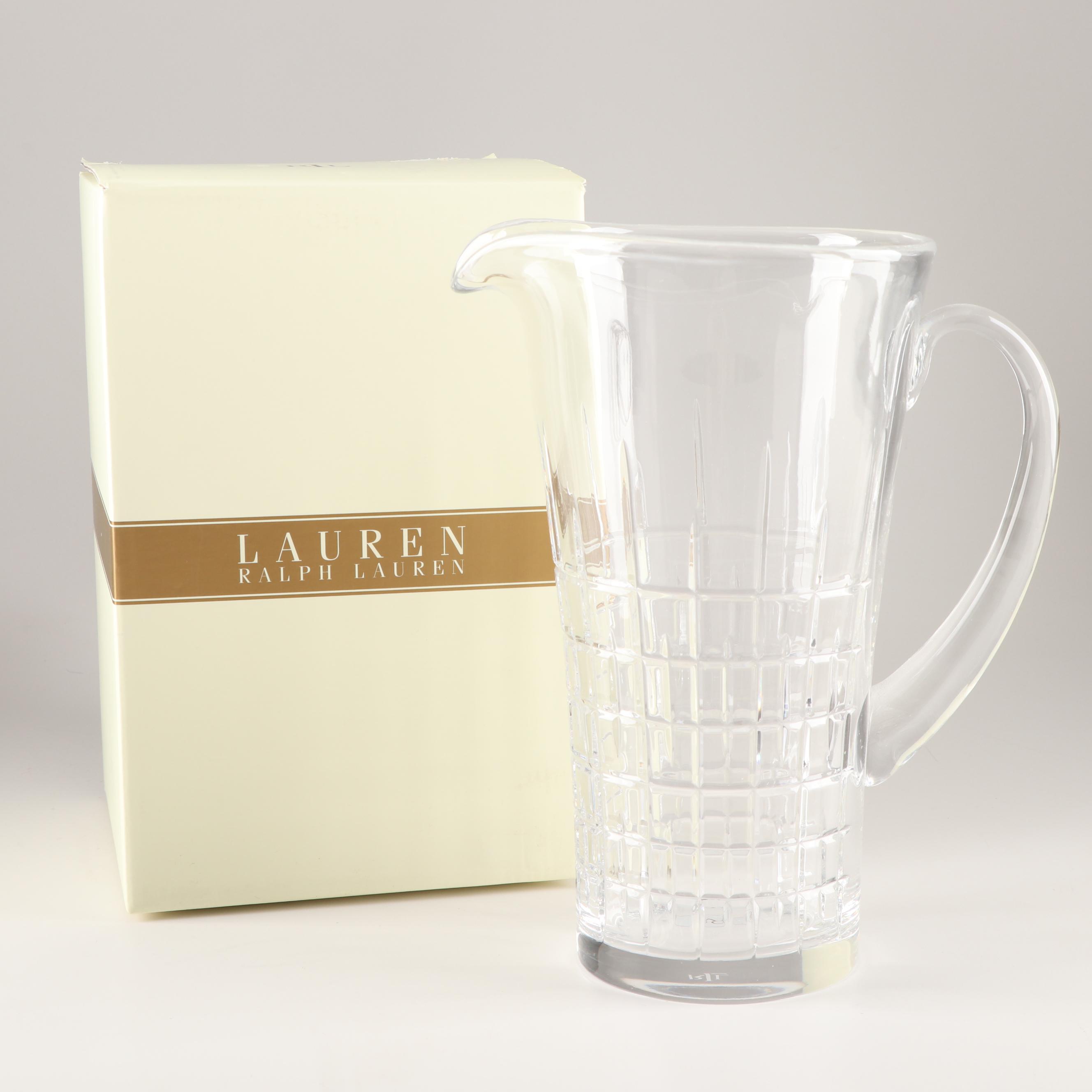 Lauren Ralph Lauren Crystal "Cocktail Party" 48 Oz. Pitcher
