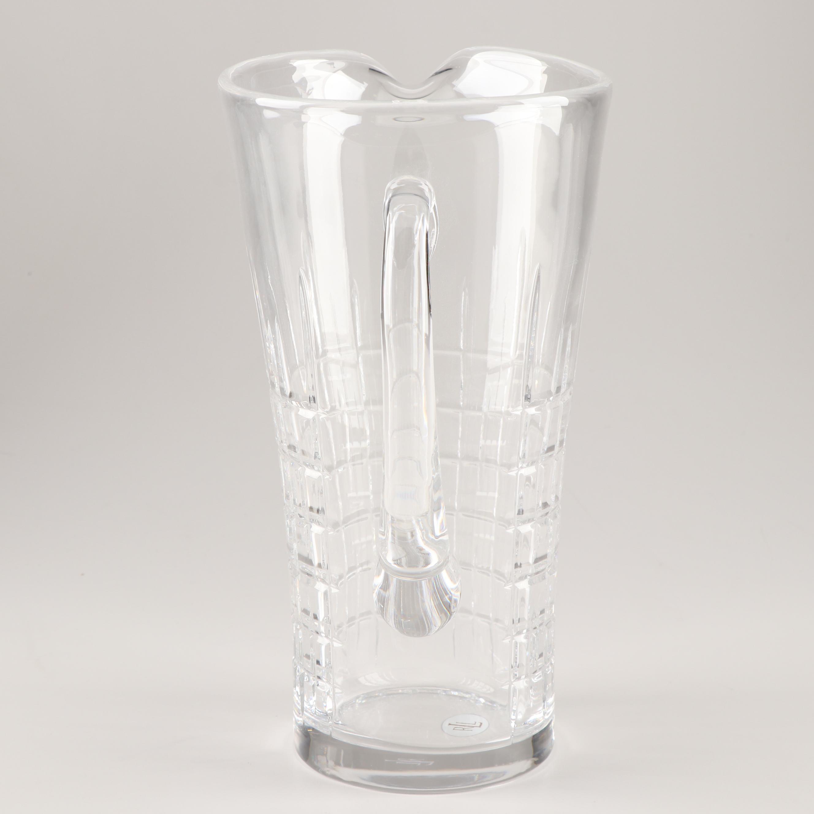 Lauren Ralph Lauren Crystal "Cocktail Party" 48 Oz. Pitcher