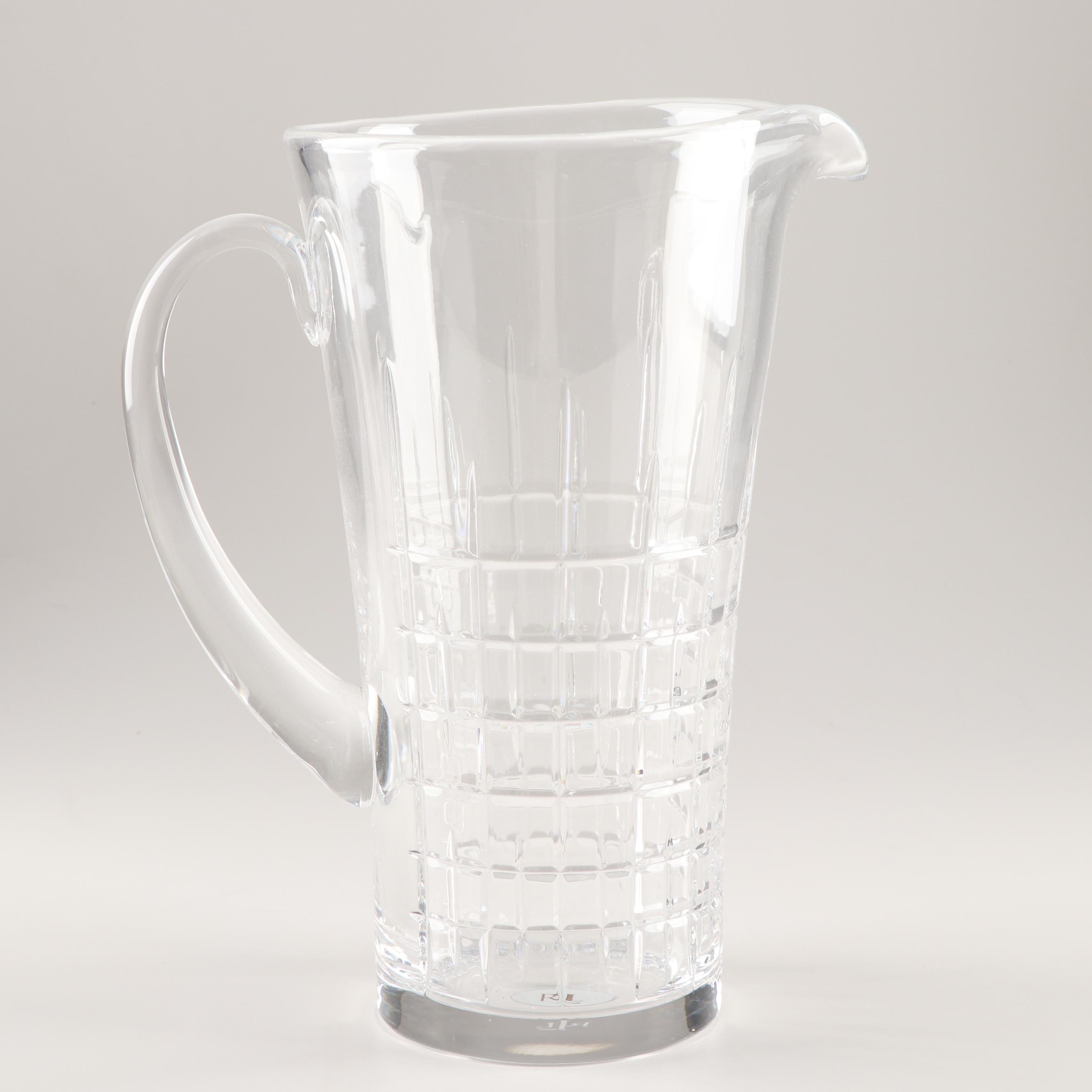 Lauren Ralph Lauren Crystal "Cocktail Party" 48 Oz. Pitcher