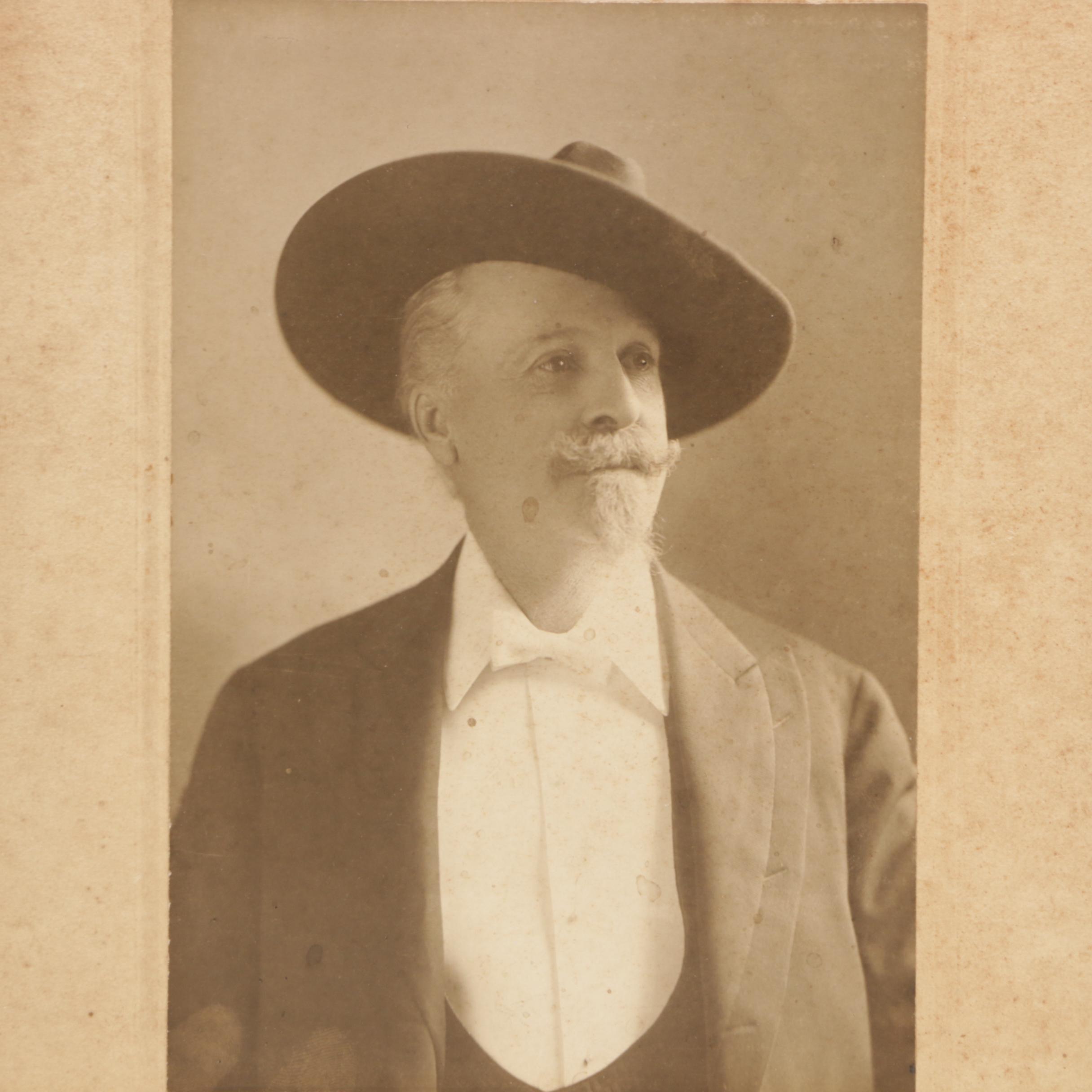 Wild West Showman and Marksman "Buffalo Bill" W.F. Cody Cabinet Photograph