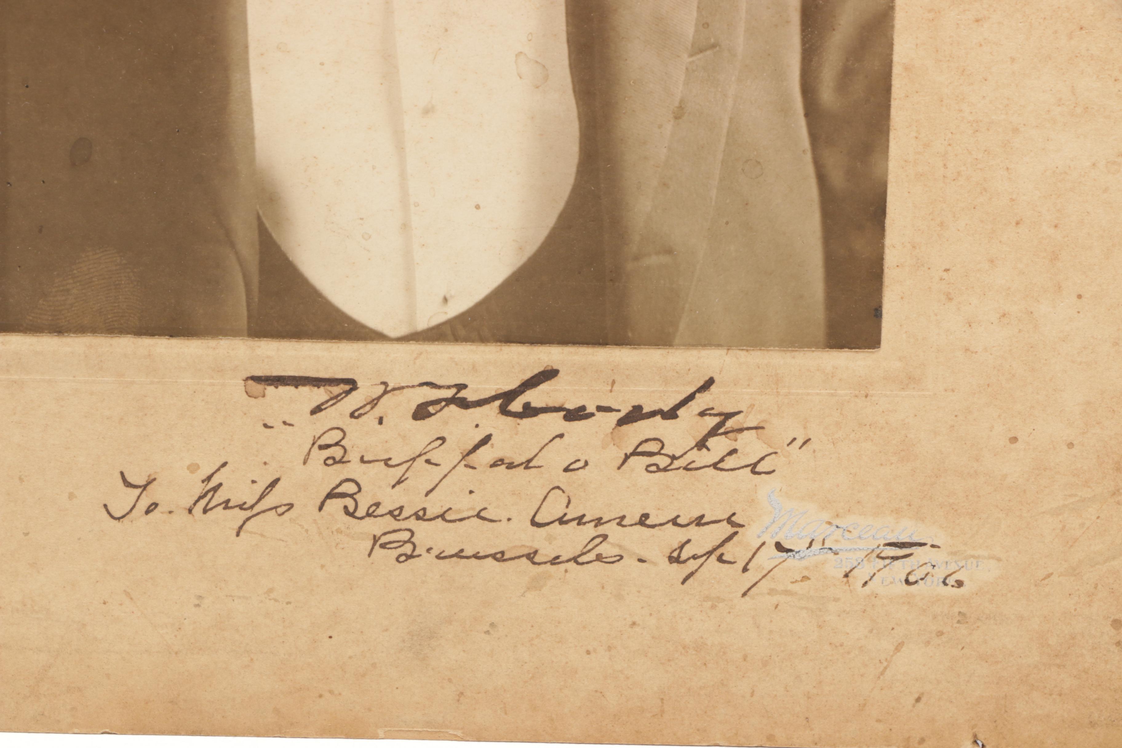 Wild West Showman and Marksman "Buffalo Bill" W.F. Cody Cabinet Photograph