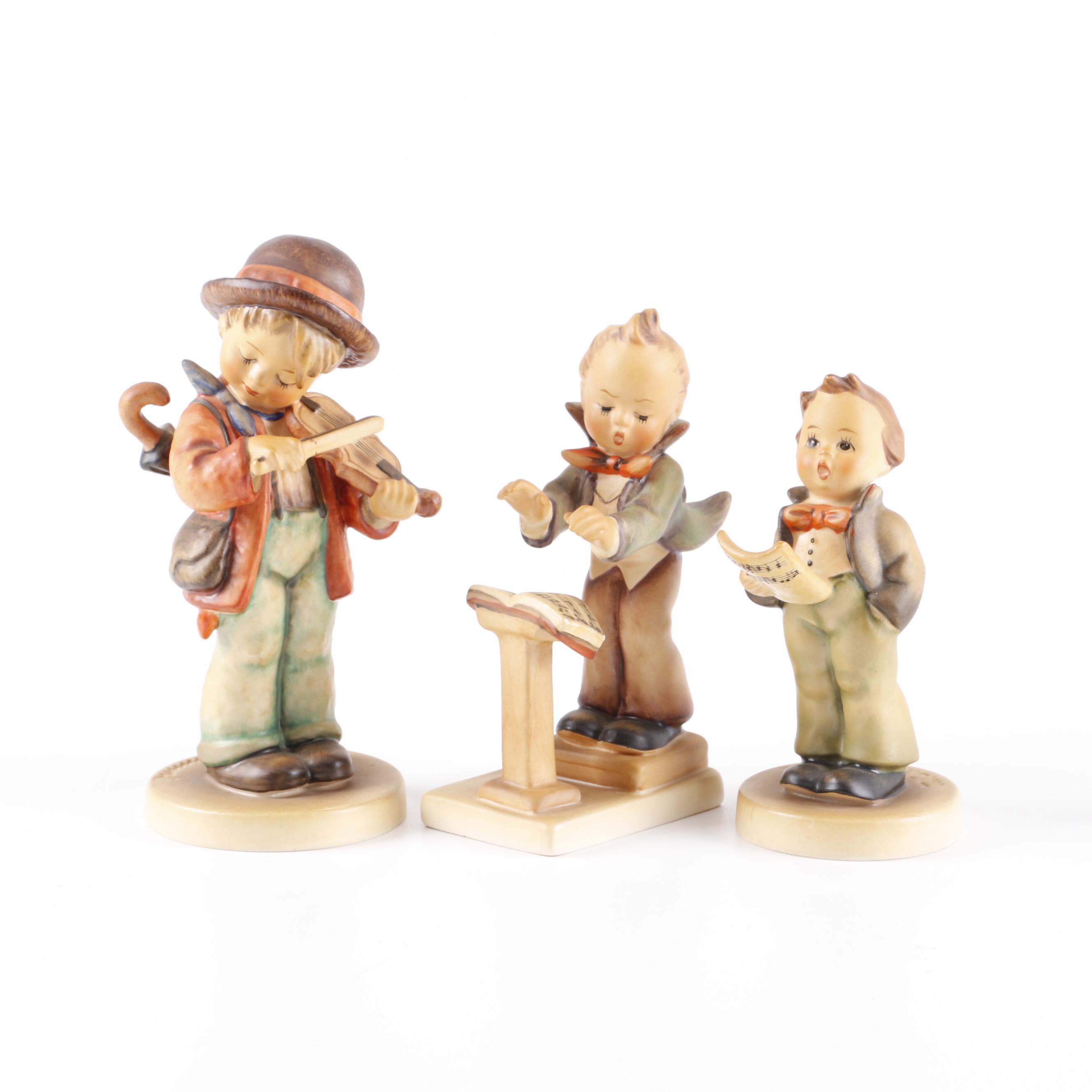 Goebel Hummel Porcelain Figurines with Music Theme