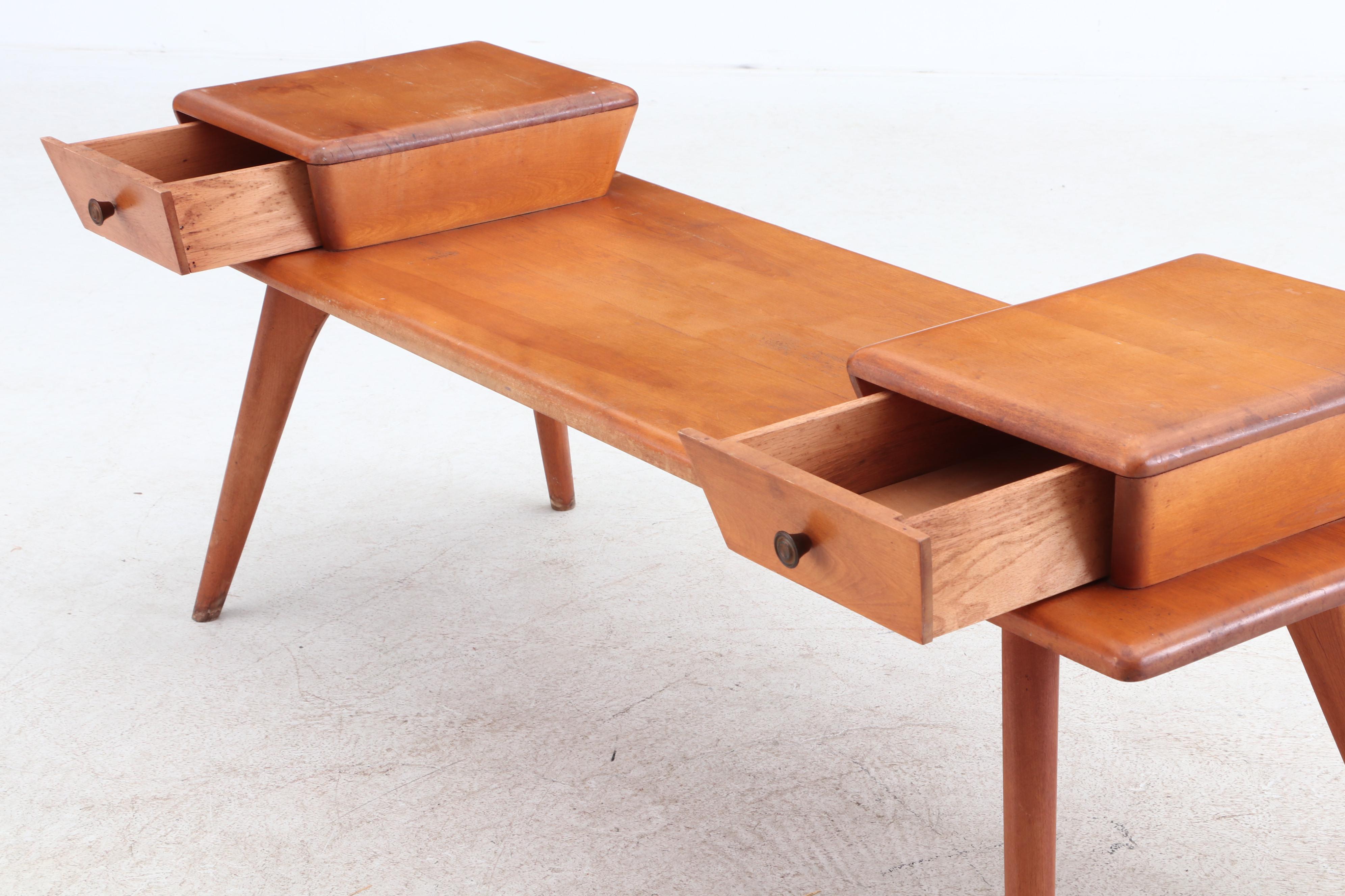 Mid Century Modern Maple Coffee Table