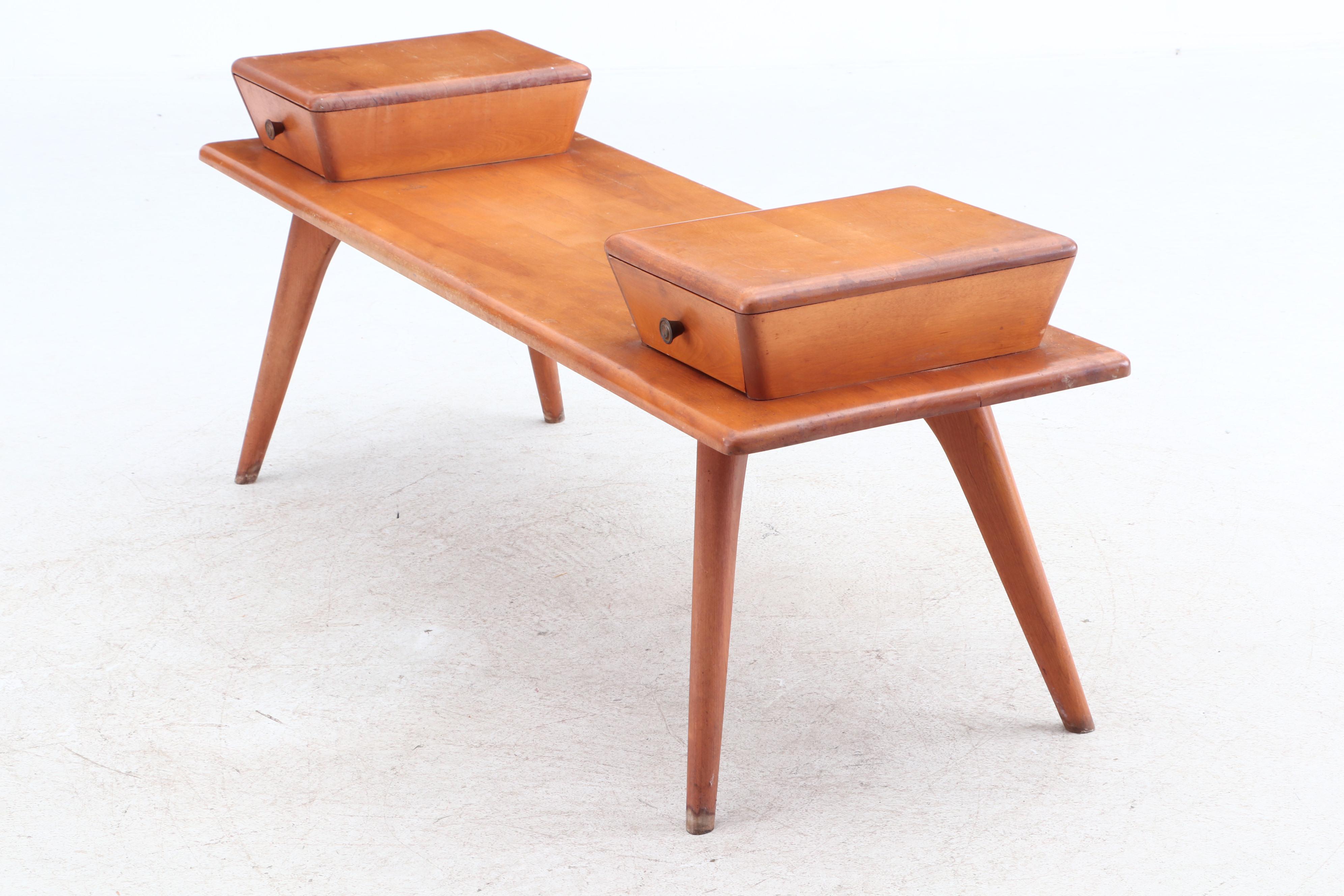 Mid Century Modern Maple Coffee Table