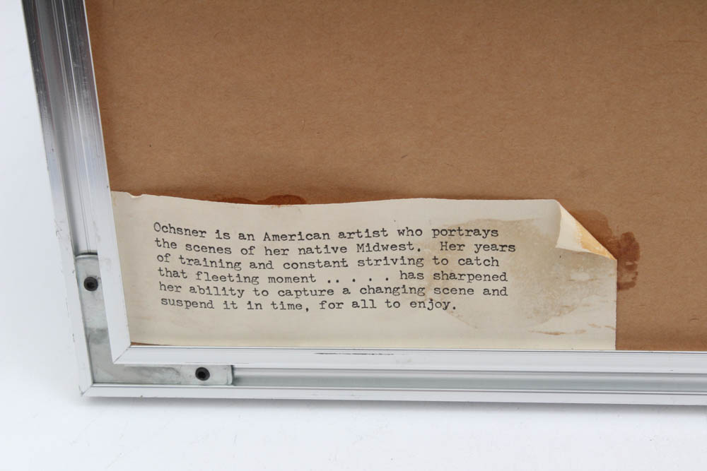 L. Ochsner Watercolor Painting "Race the Gulls"