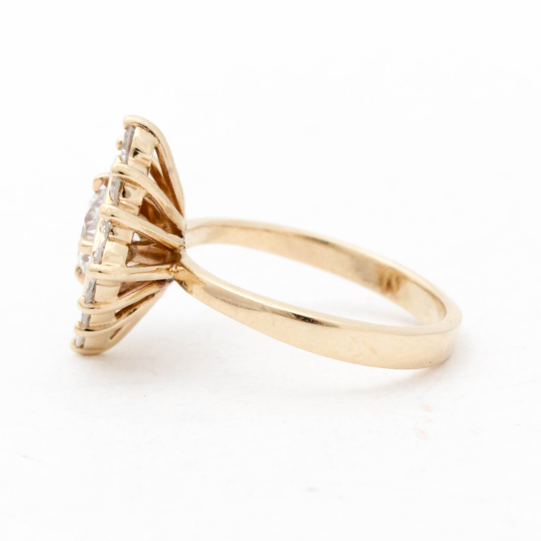 14K Yellow Gold 1.31 CTW Diamond Ring