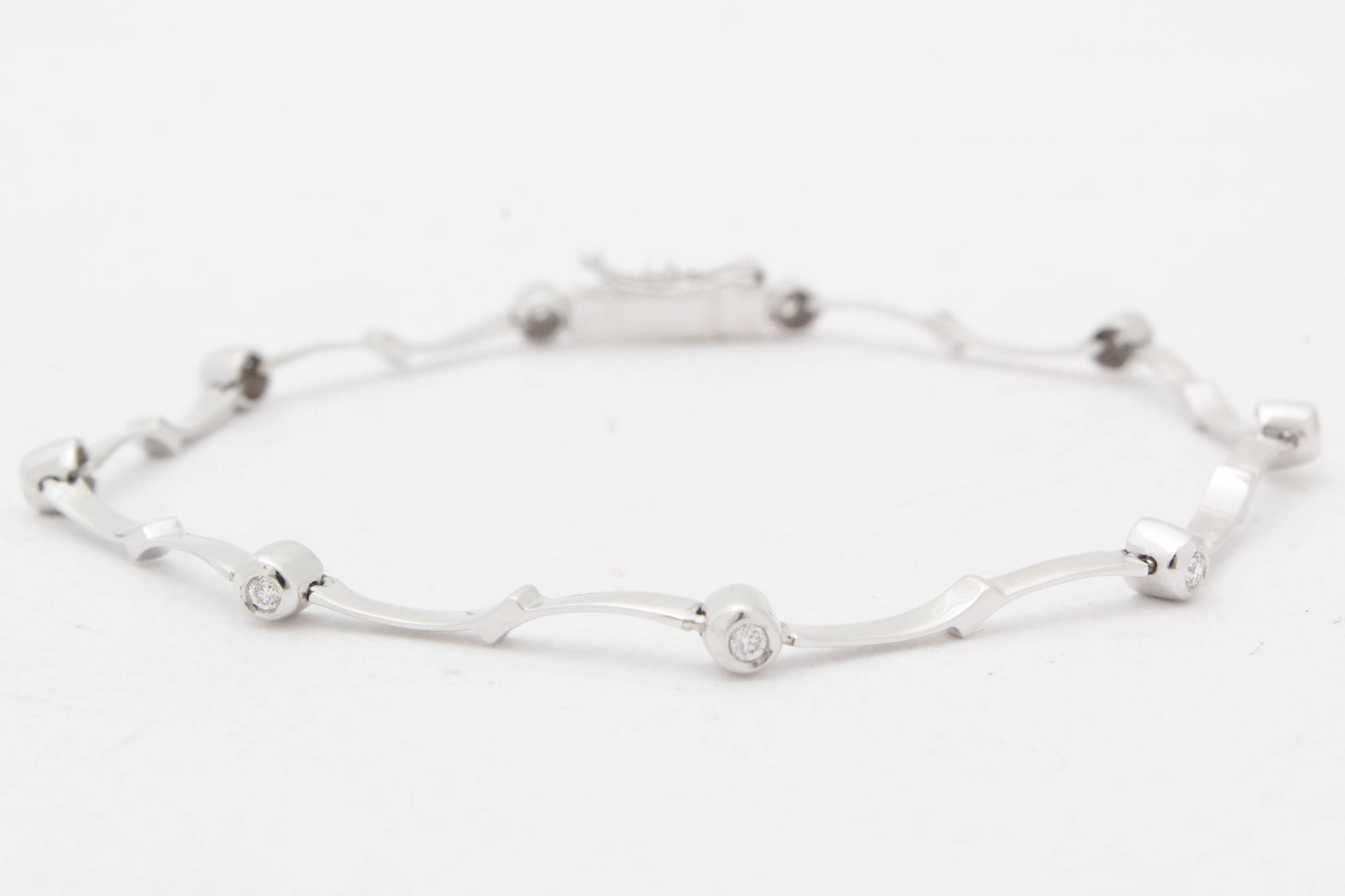 18K White Gold Diamond Bracelet